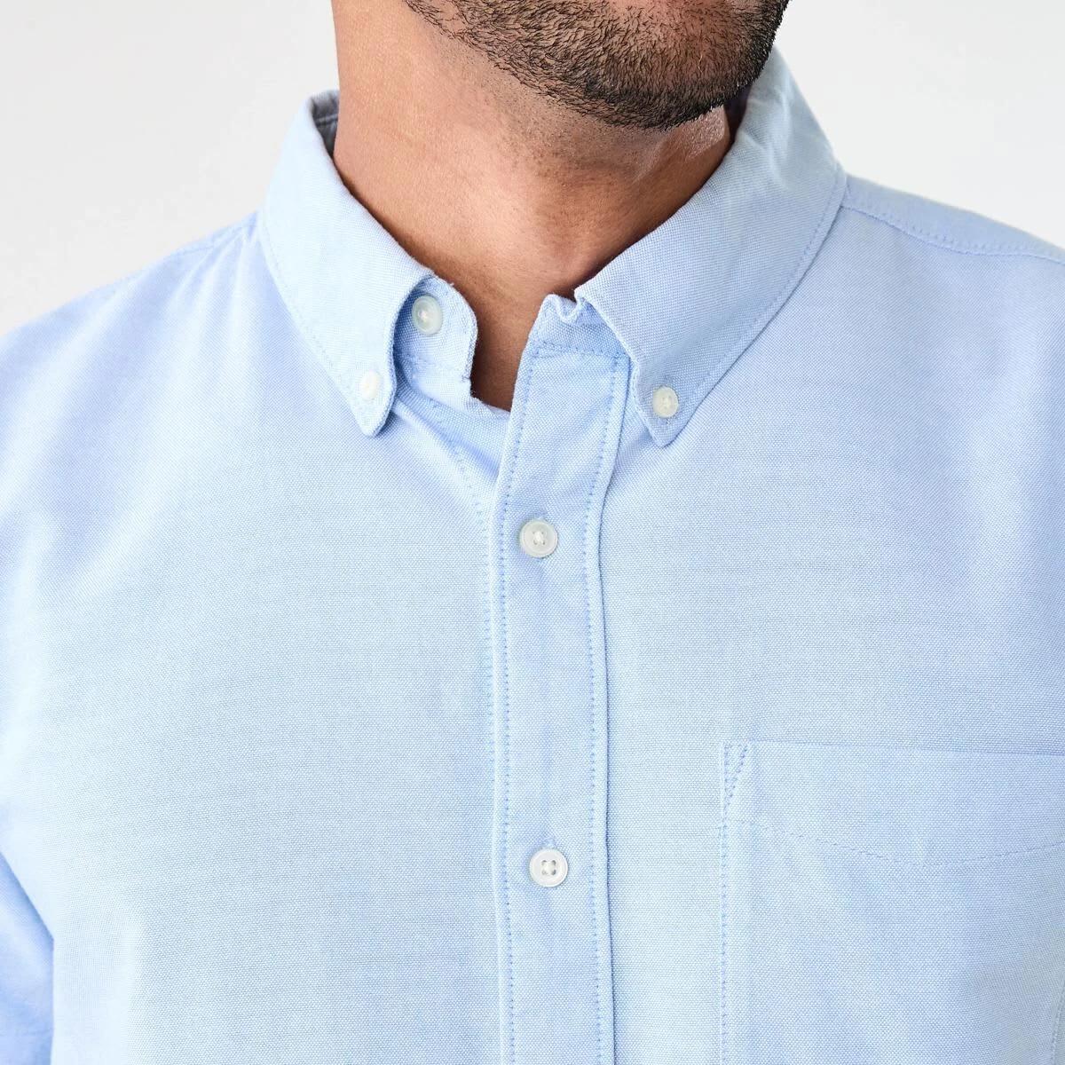 4 Short Sleeve Oxford Shirt LIGHT BLUE, 4 of 6