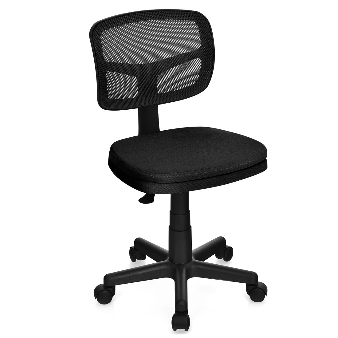 1 Costway Swivel Office Chair Mesh Desk Chair Adjustable Height - Black, 1 of 3