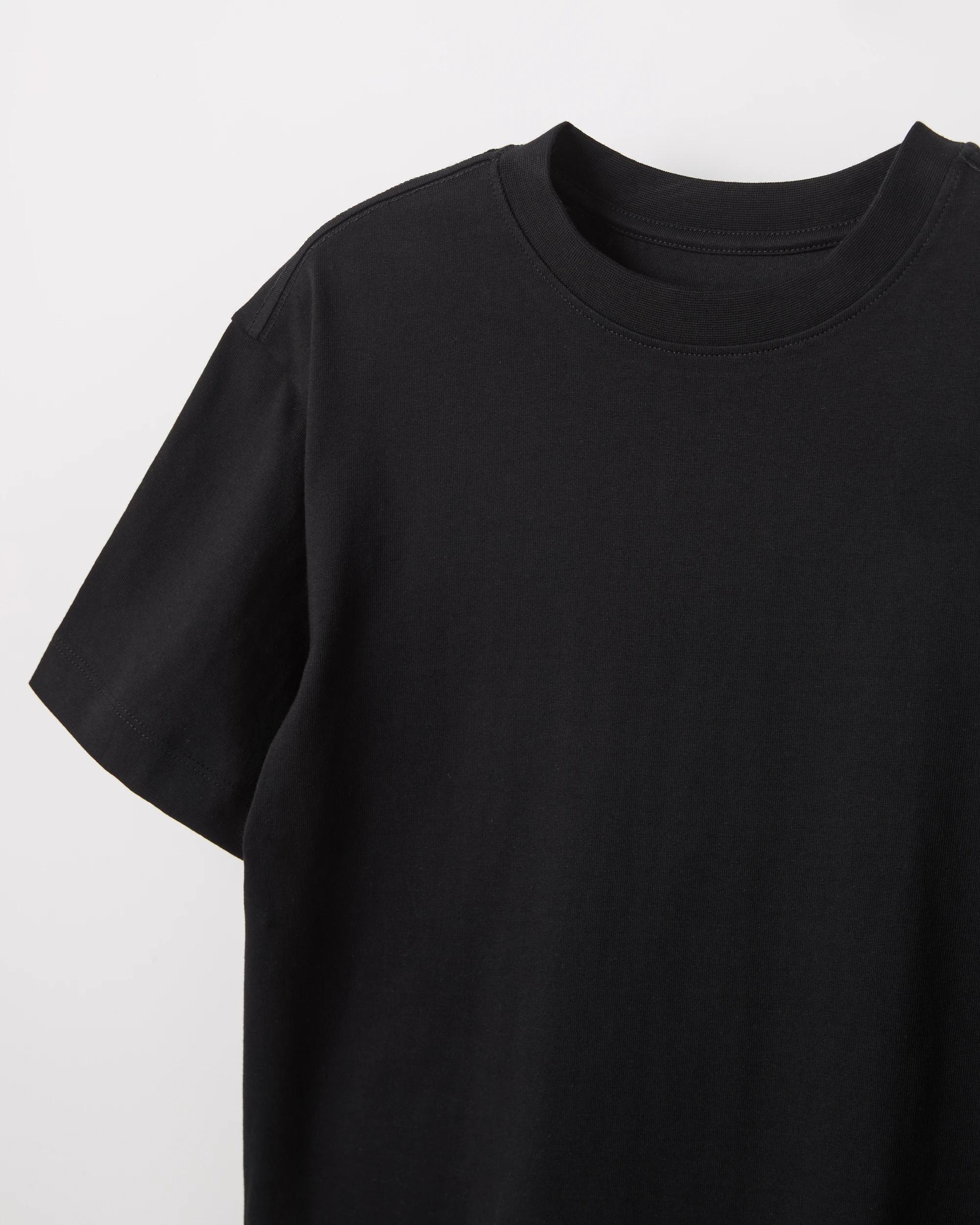 3 Target Kids Australian Cotton 2 Pack T-Shirts BLACK, 3 of 3