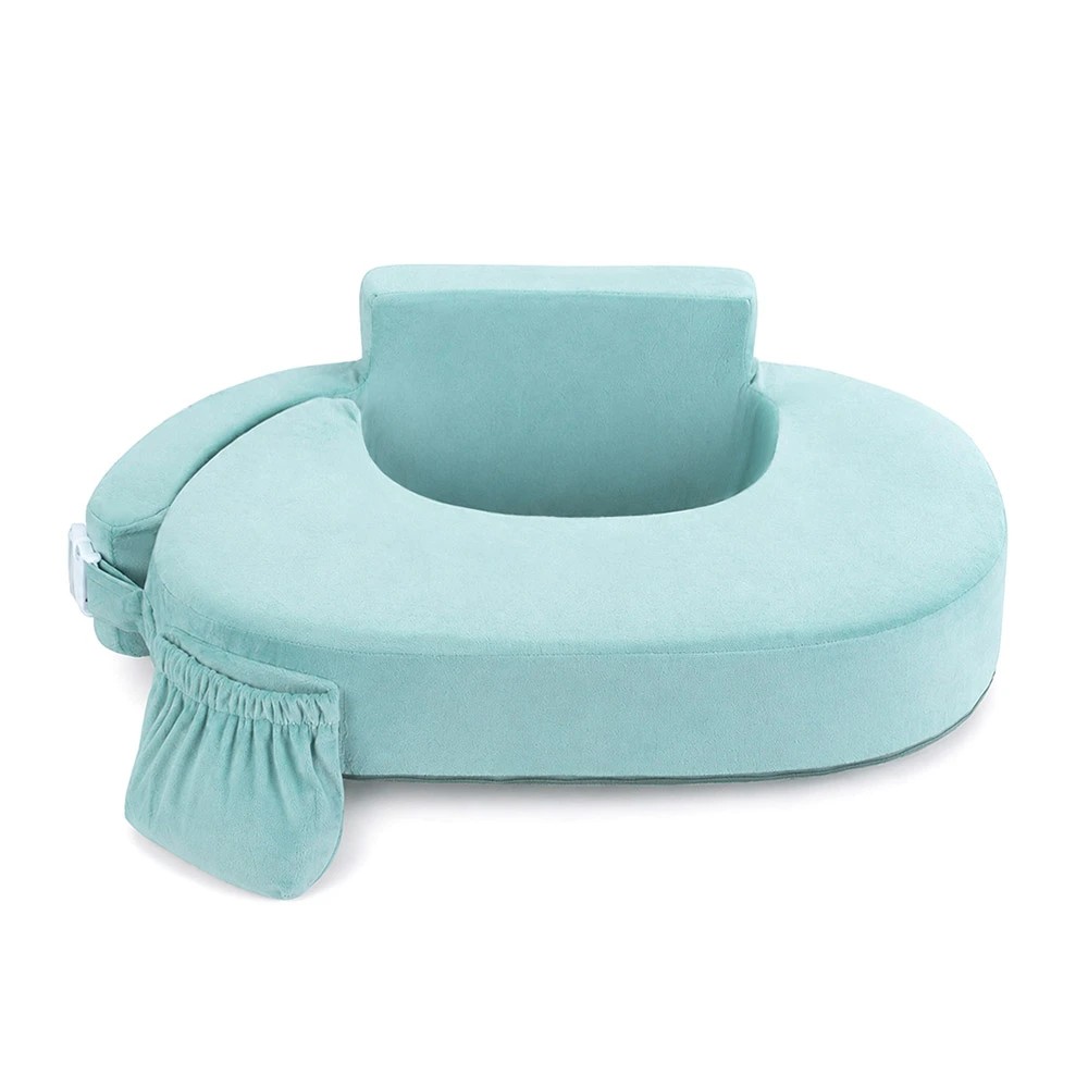 1 PlayPals Nursing Pillow Breastfeeding Posture Support Adjustable Waist - Blue, 1 of 3