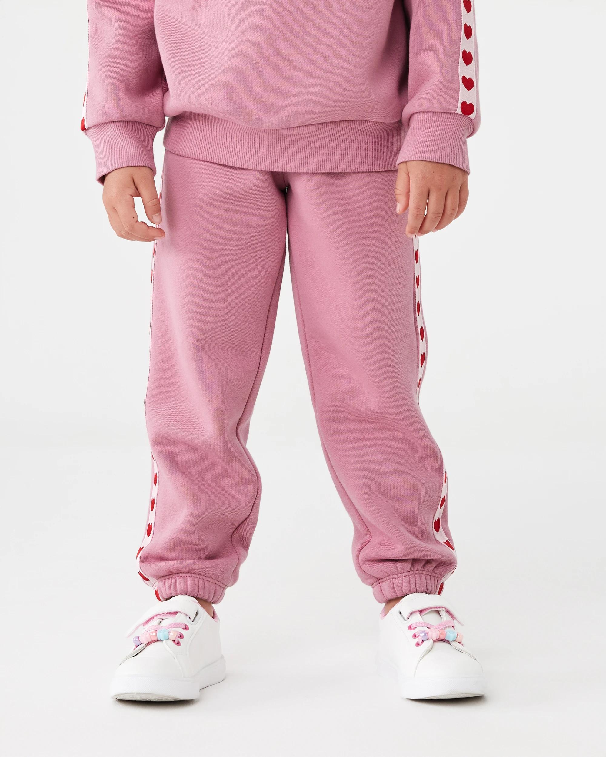 1 Tape Detail Trackpants Dust Rose, 1 of 6