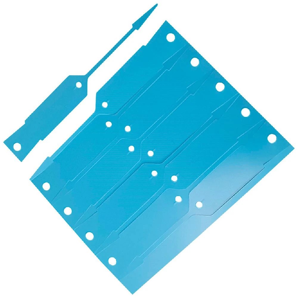 1 Disposable Vinyl Key Tags Blue 500 Pack, 1 of 3