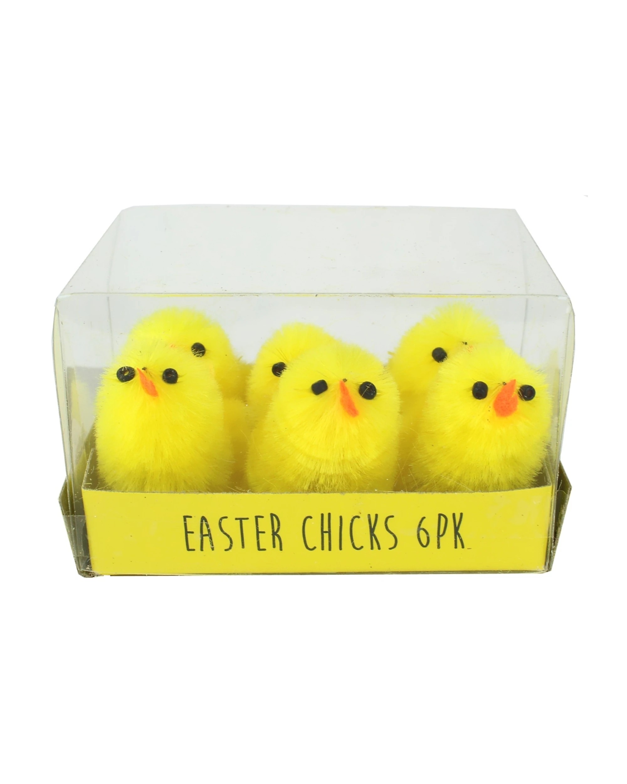 1 Design Group Fluffy Easter Chicks 3cm Pack of 6, 1 of 1