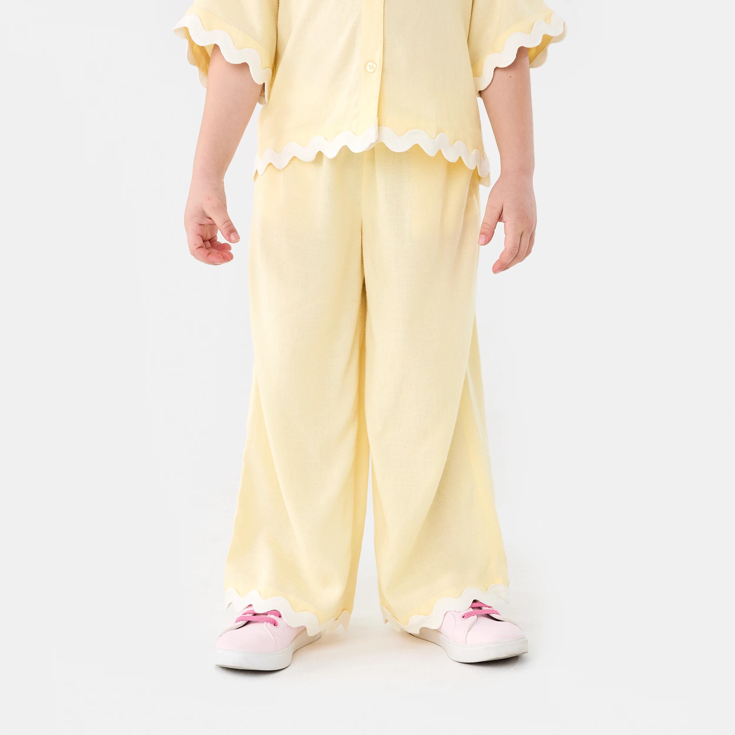 1 Wide Leg Pants Ylw Butter, 1 of 6
