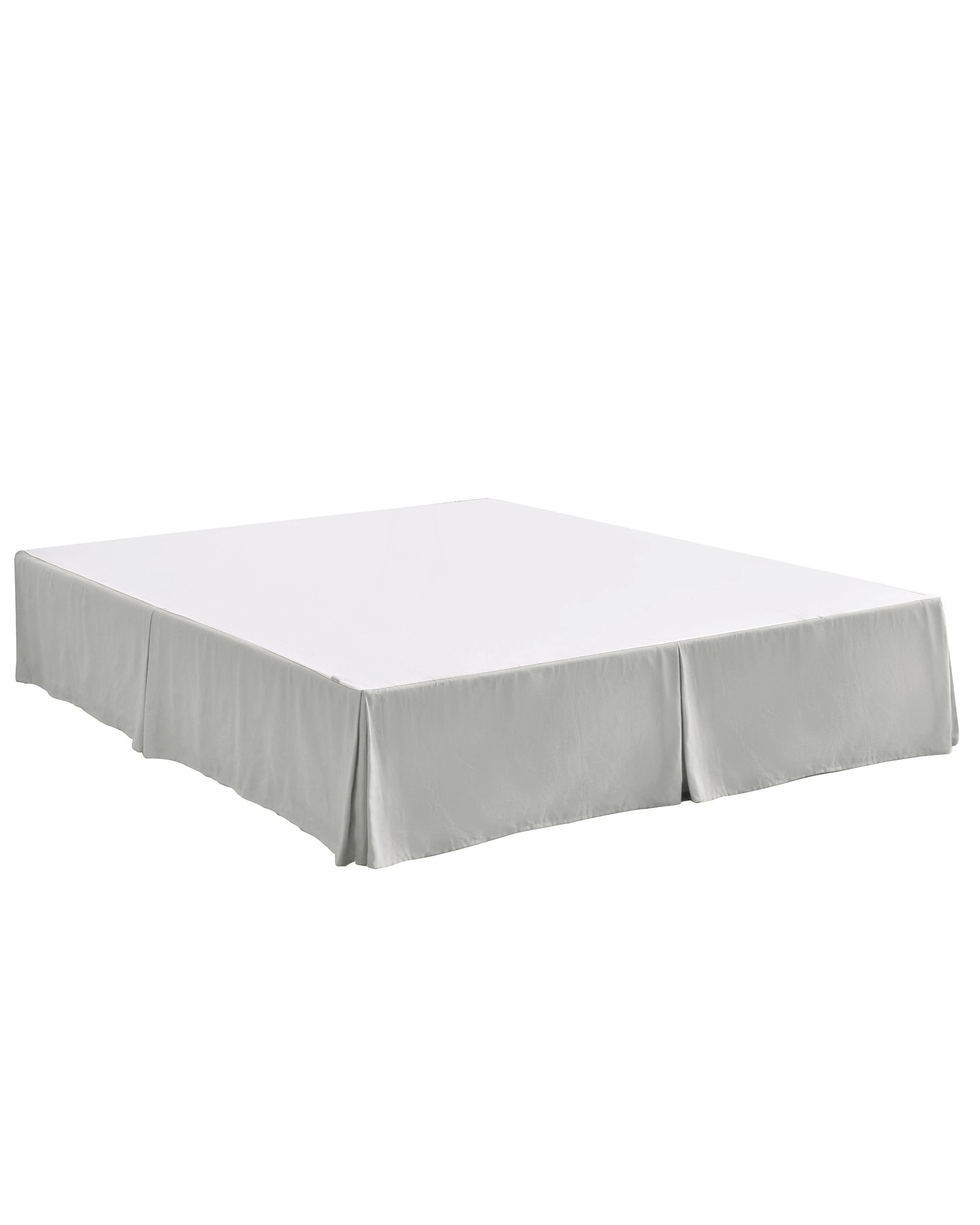 6 Dreamaker Linen Cotton Valance - Single Bed - Dove Grey, 6 of 7