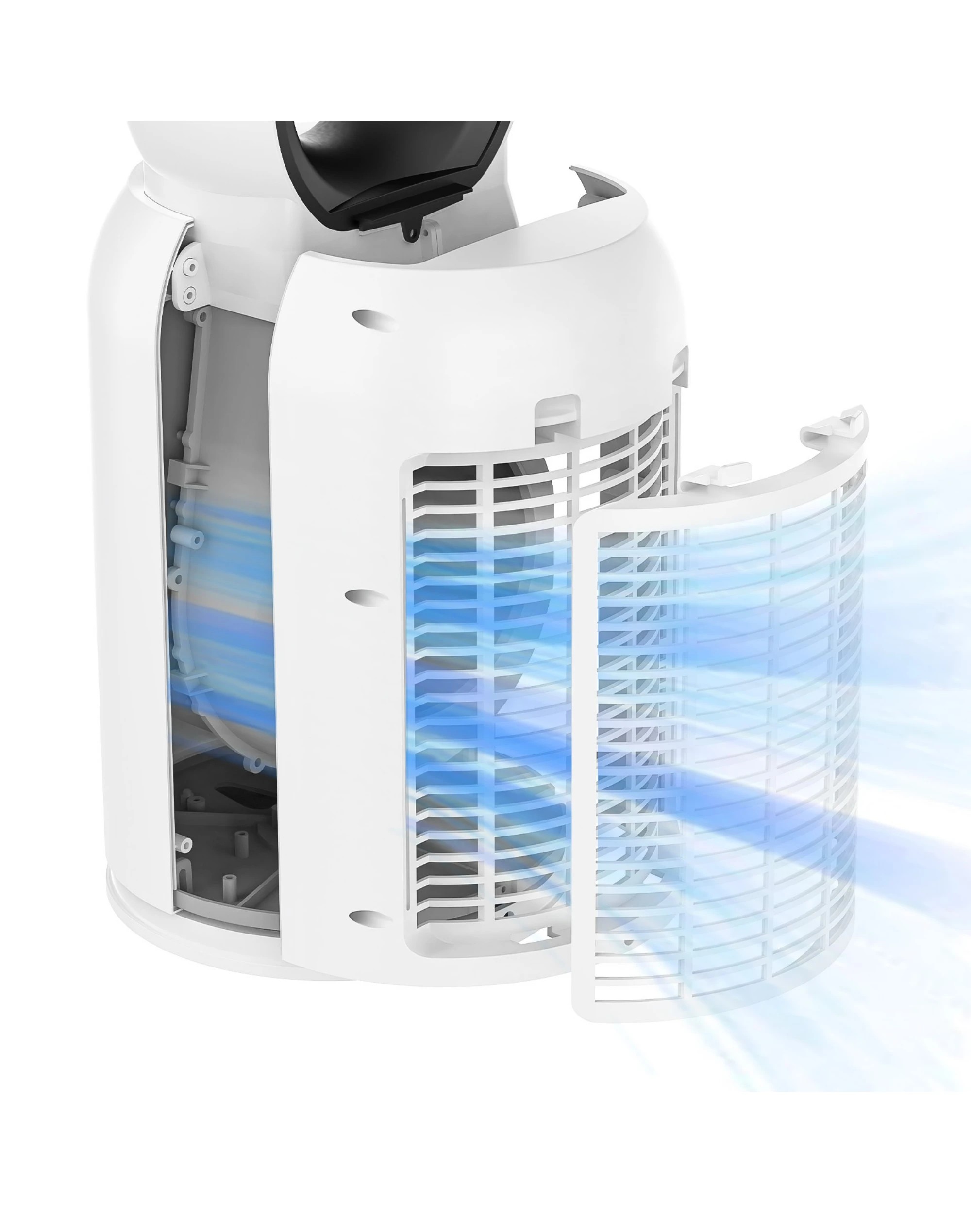 3 Advwin Bladeless Tower Fan, Portable Floor Fan with Air Purifier [New Model 20% Air Flow Up], 3 of 7