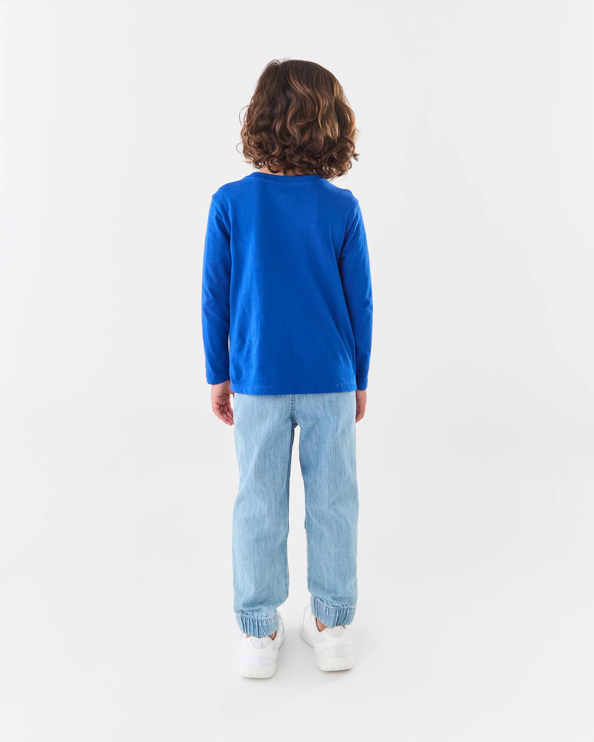 7 Long Sleeve Print T-shirt Blu Busy, 7 of 7