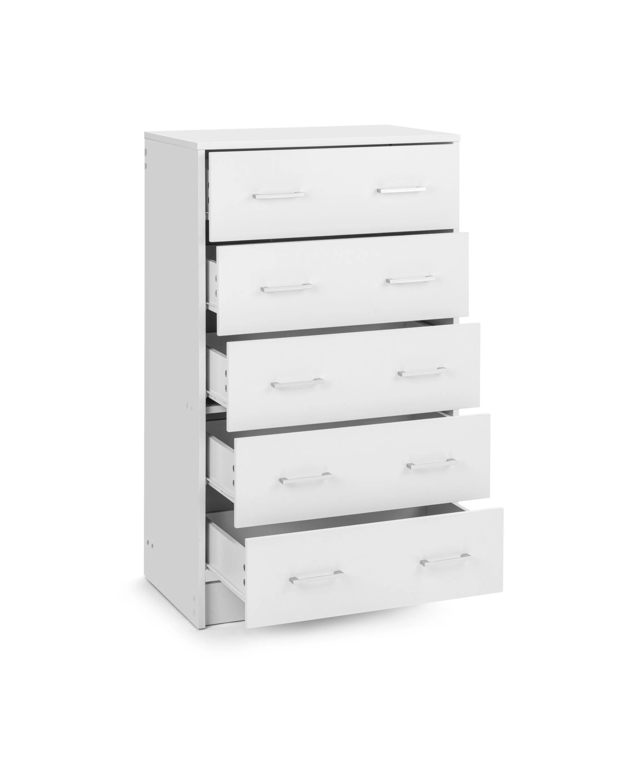6 Kodu Chest 5 Drawers Tallboy Storage Dresser Storage Cabinet - White, 6 of 9