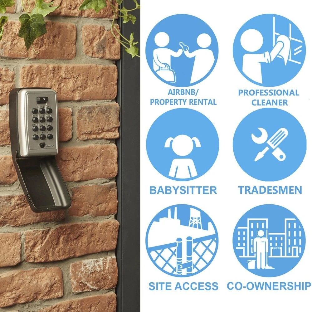 4 Master Lock Wall Mountable Combination Lock Key Safe, 4 of 10