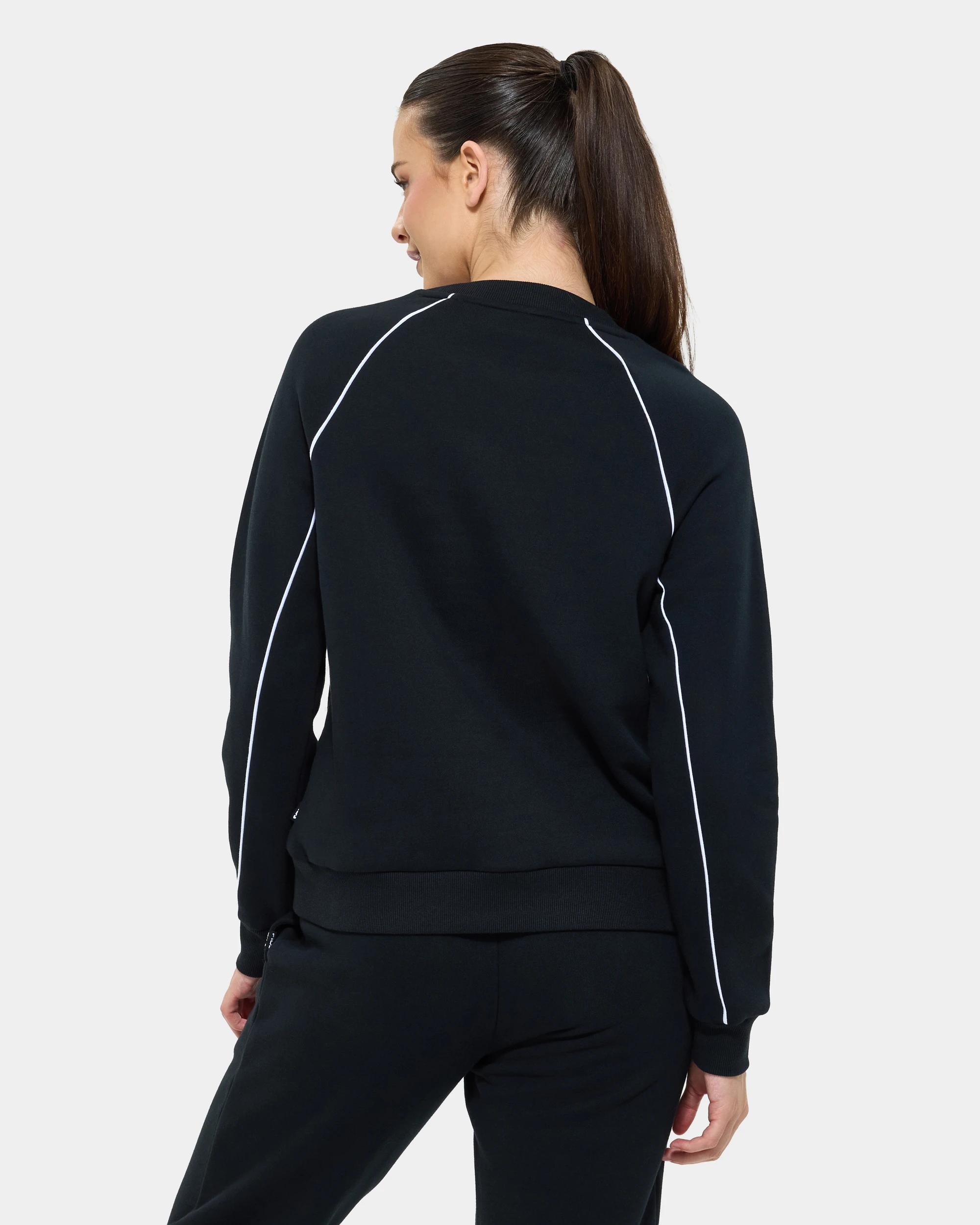 4 Fila Laila Crew Neck Sweatshirt BLACK, 4 of 6