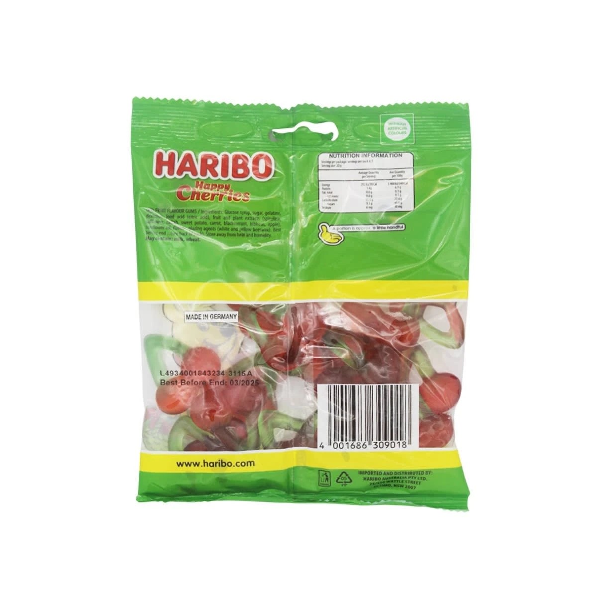 2 Haribo Happy Cherries Zing 140g, 2 of 3