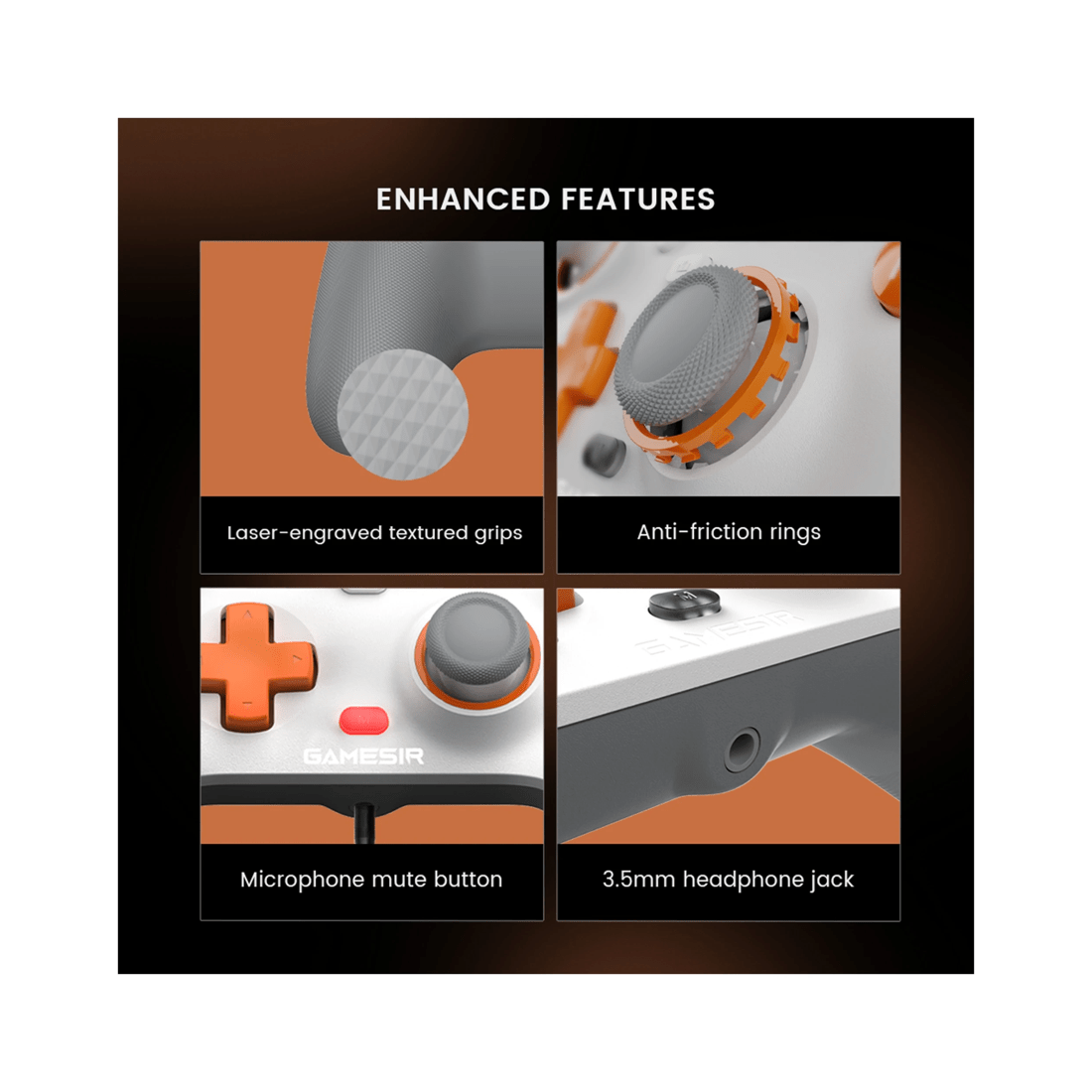 9 Gamesir Wired Gaming Controller Xbox PC Controller USB-C Game Controller - White, 9 of 9