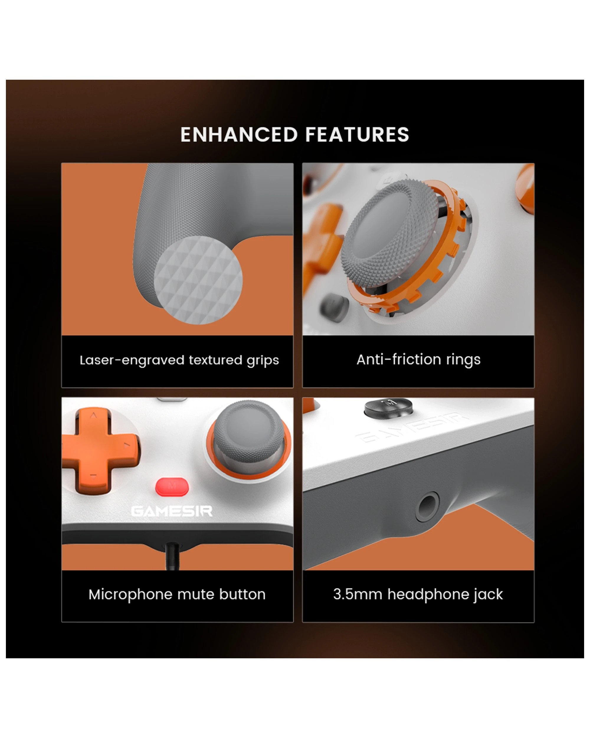 9 Gamesir Wired Gaming Controller Xbox PC Controller USB-C Game Controller - White, 9 of 9