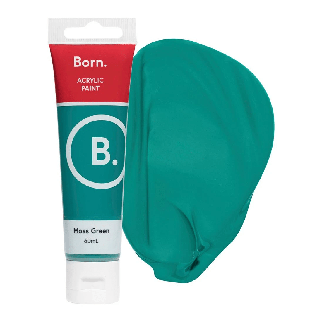 1 Born Acrylic Paint 60mL Moss Green, 1 of 3
