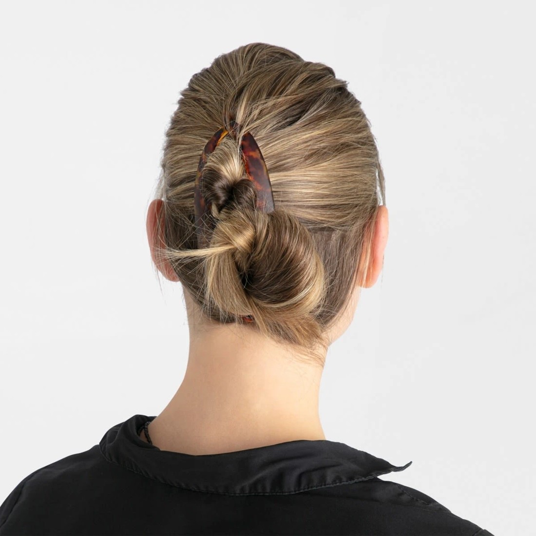 4 2 Pack Tort and Black OXX Haircare Banana Hair Clips, 4 of 6