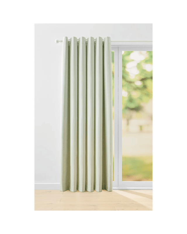 Monaco Wide Block Out Curtain - Sage - 240cm x 2