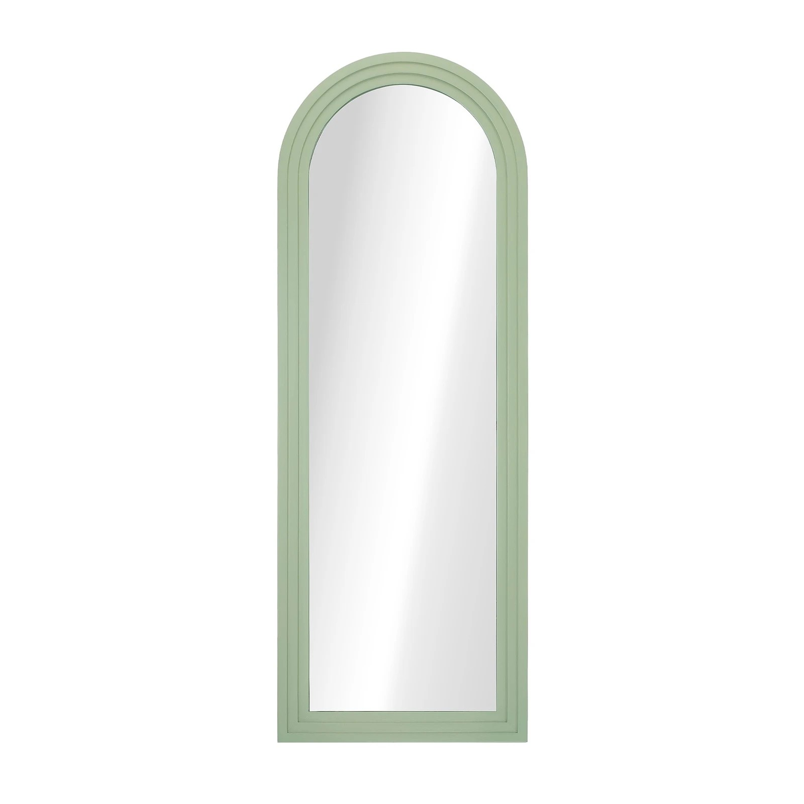 9 Oikiture Full Length Arch Mirror 165x60cm Wood Wall Mounted Home Decor - Green, 9 of 10