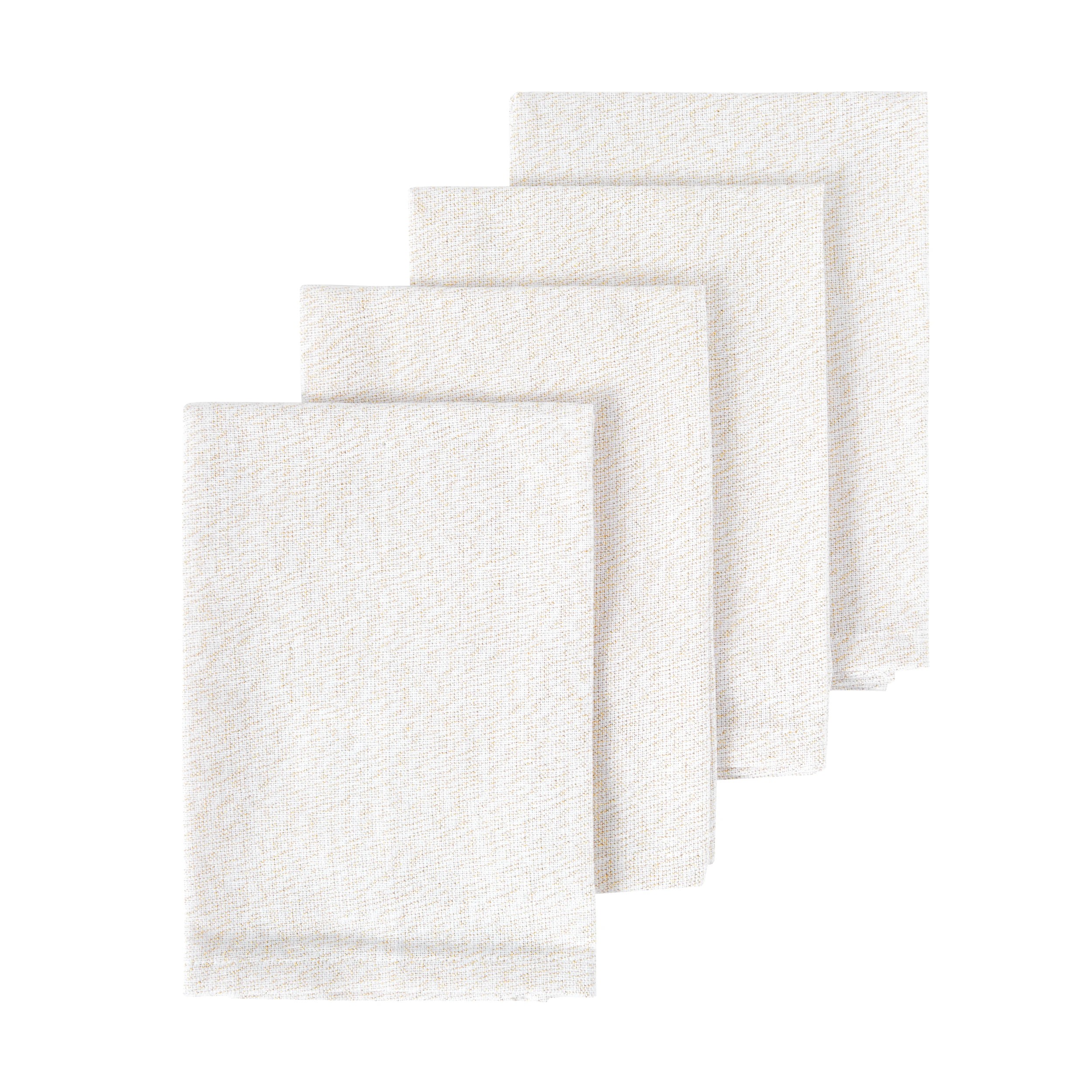 1 4 Pack Gold Look Metallic Napkins, 1 of 4