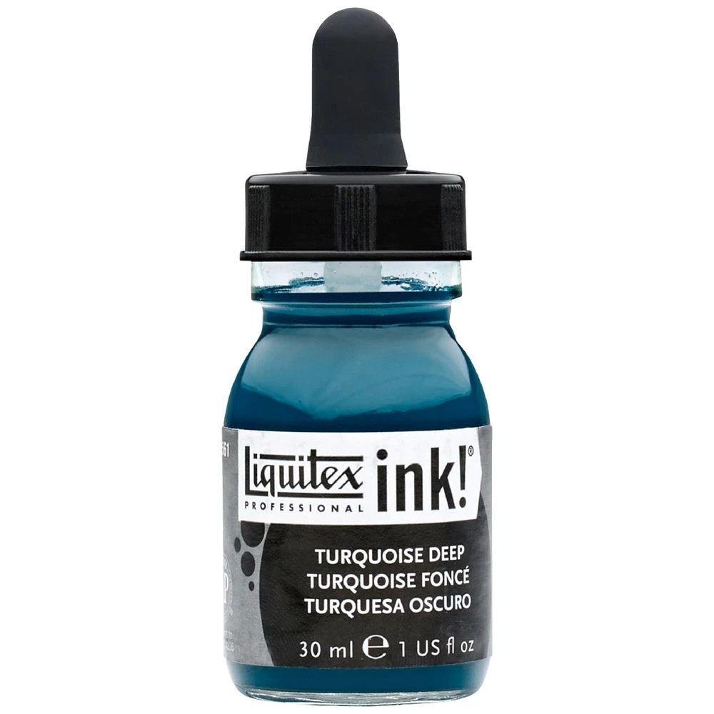 1 Liquitex Professional Ink 30mL Turquoise Deep, 1 of 2