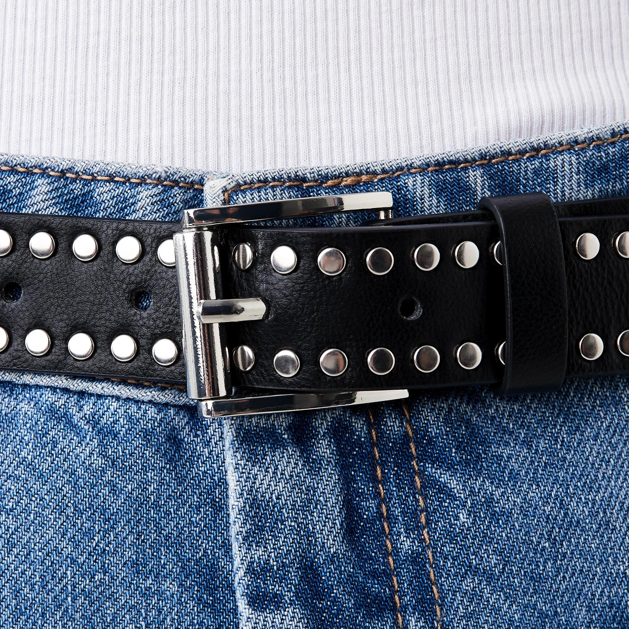 4 Mini Stud Belt Black, 4 of 4