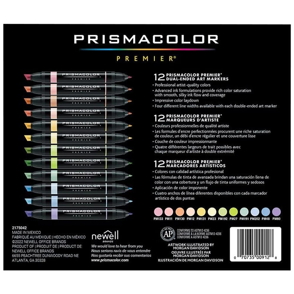 2 Prismacolor Art Markers Pastel 12 Pack, 2 of 6