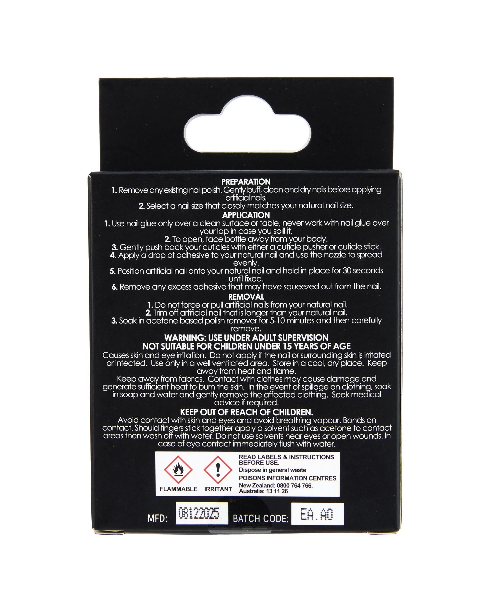 4 OXX Cosmetics 24 Pack Artificial Nails with Adhesive - Pointed Stiletto Shape, Leopard Gold Gems, 4 of 4