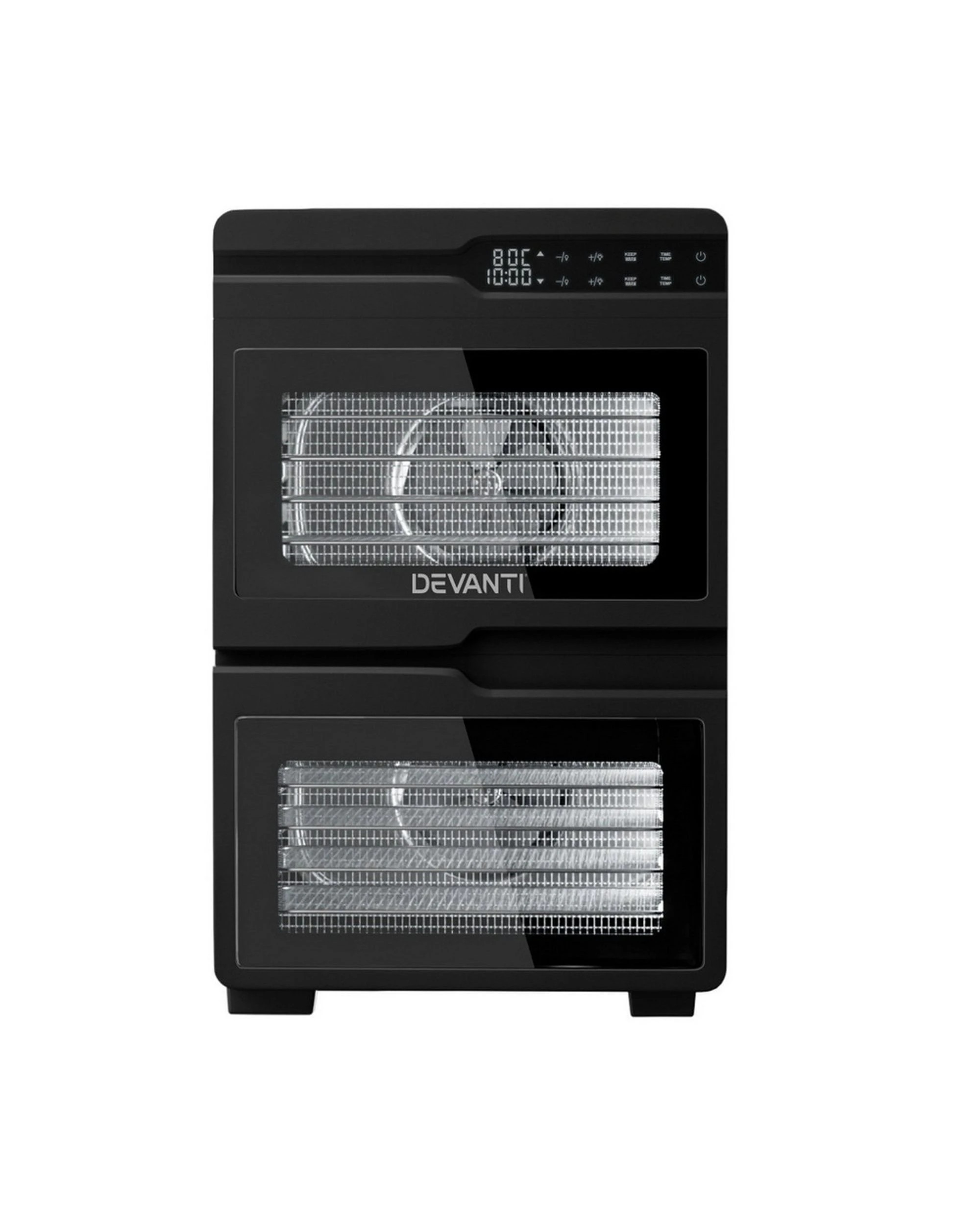 3 Devanti 12 Trays Food Dehydrator Dual-zone Stainless Steel Fruit Jerky Dryer
 - Silver, 3 of 3