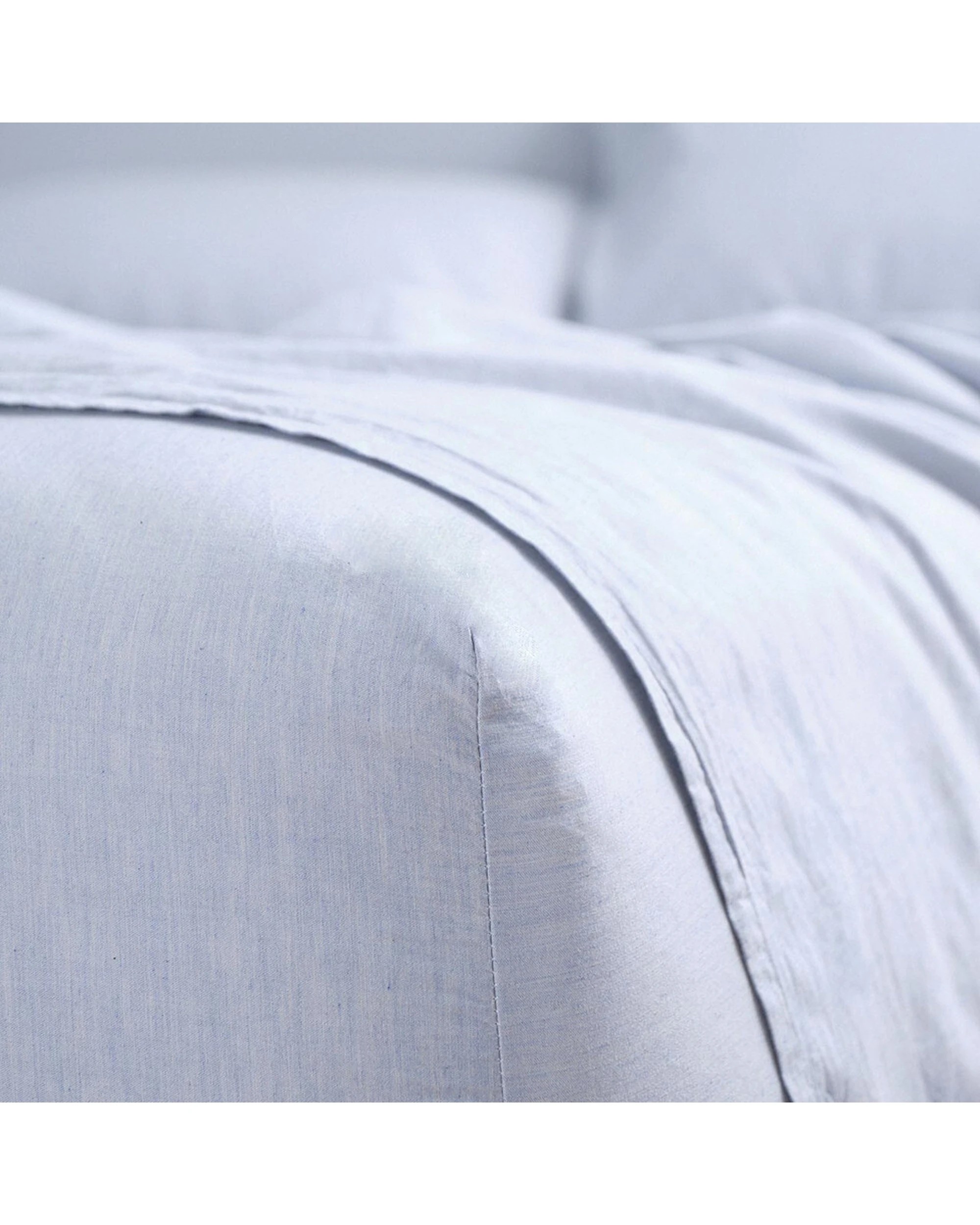 3 Canningvale Vintage Softwash 100 Percent Cotton Sheet Set - Single Bed - Blue, 3 of 3