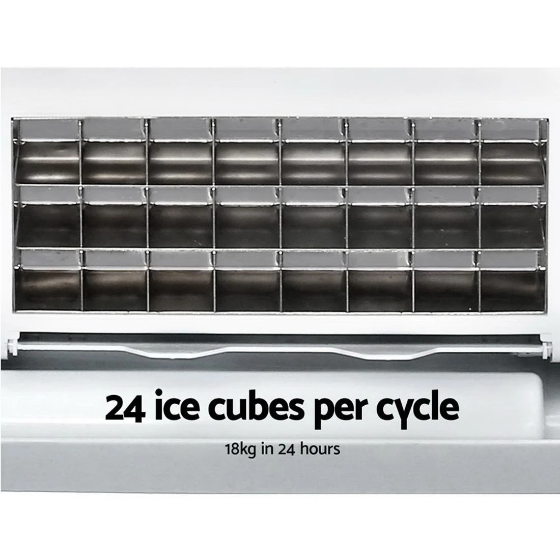 3 Devanti 18kg Ice Maker Machine Stainless Steel - Silver, 3 of 6
