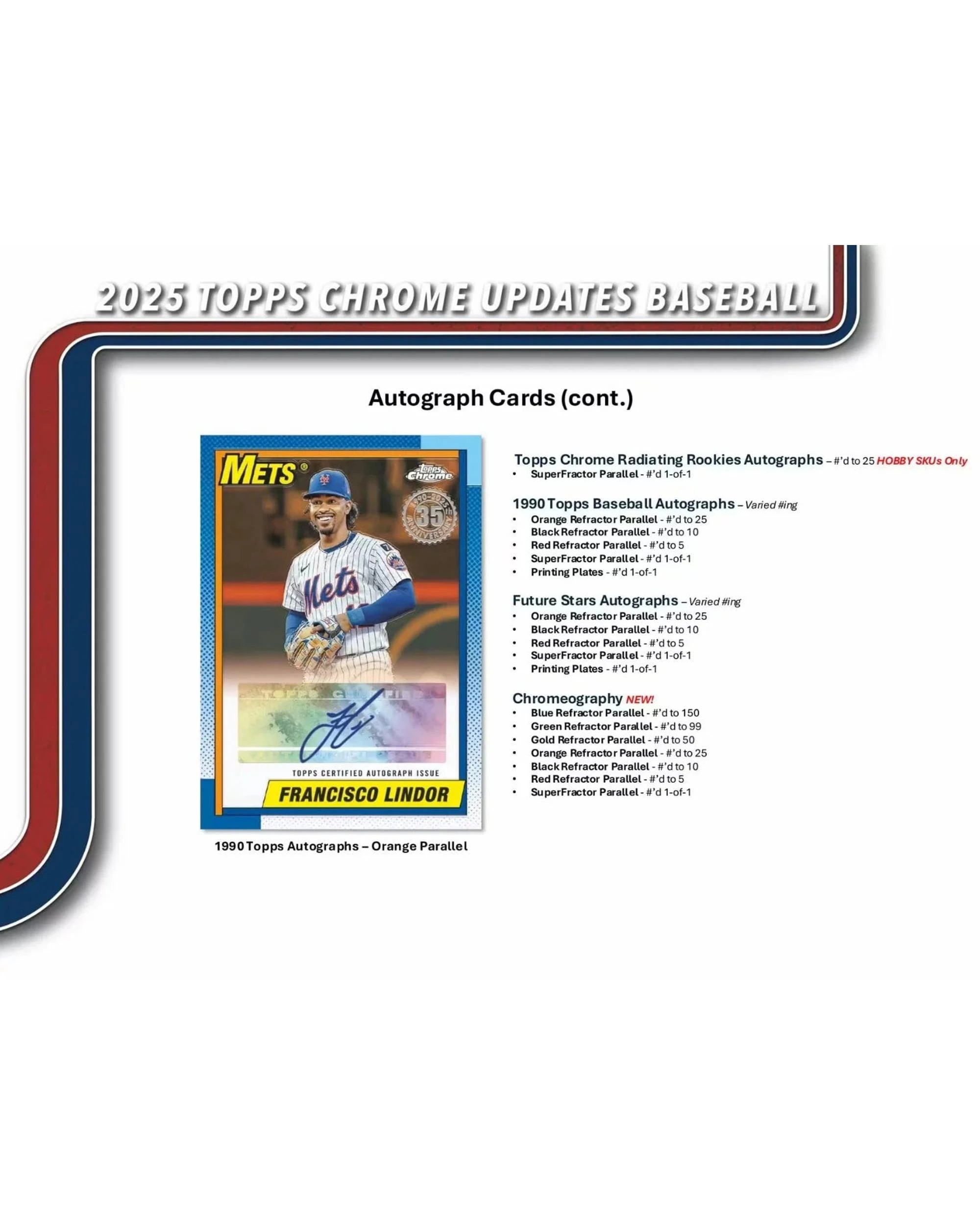 8 Topps Chrome MLB 2025 Update Series Baseball Hobby Pack, 8 of 9