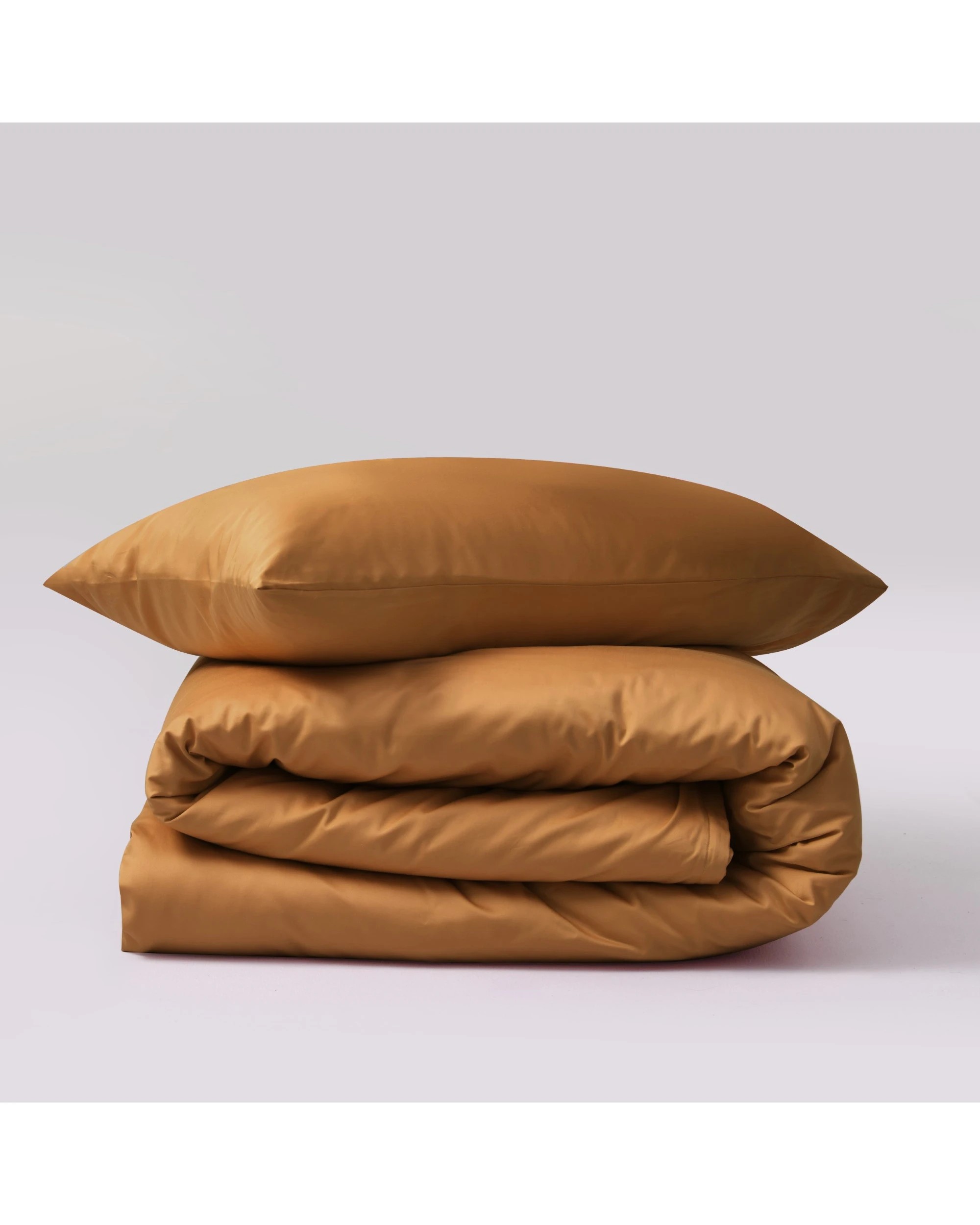 2 Serene 400TC Bamboo Cotton Sateen Quilt Cover Set - King Single Bed - Rust, 2 of 5