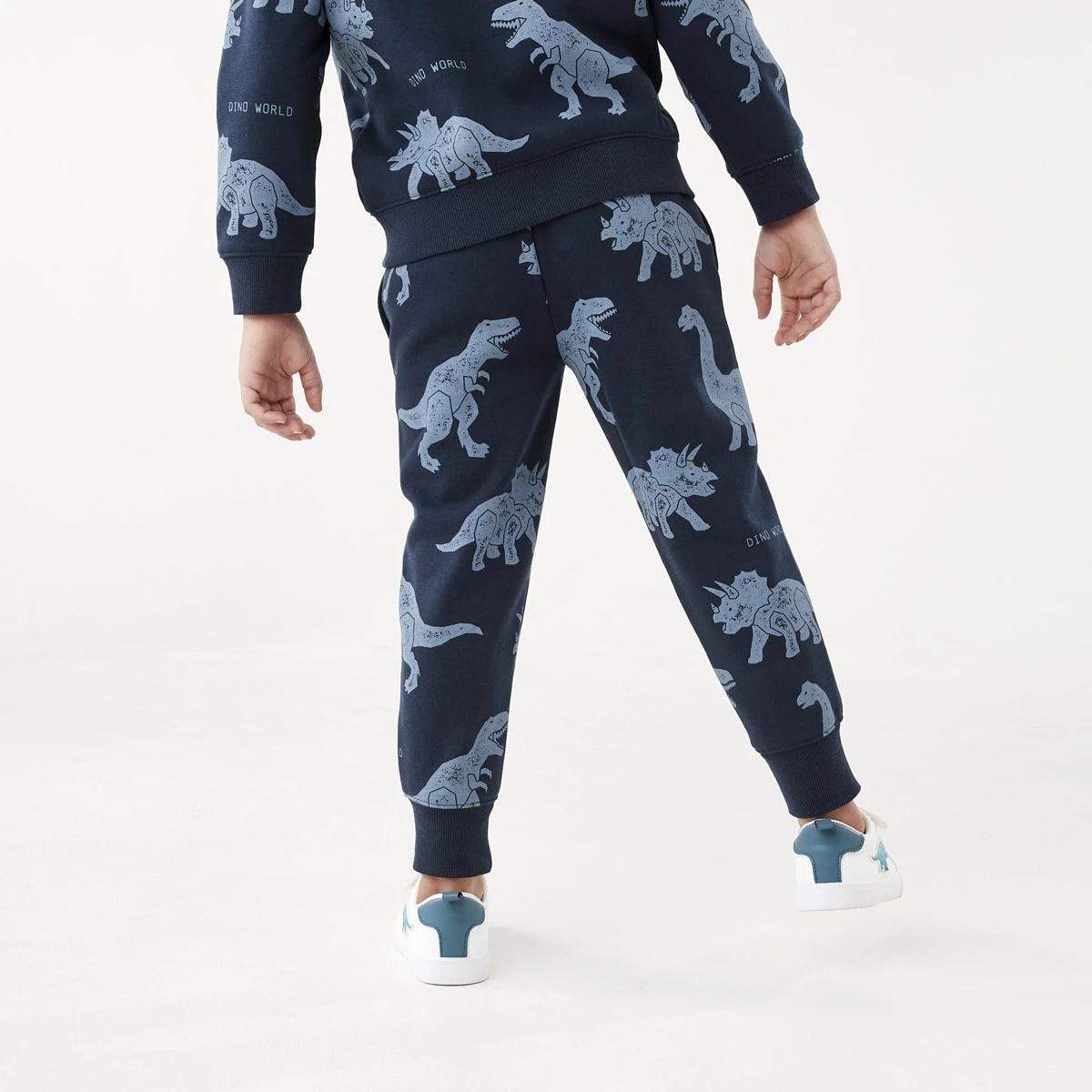 2 All Over Print Trackpants Blu Dino, 2 of 9