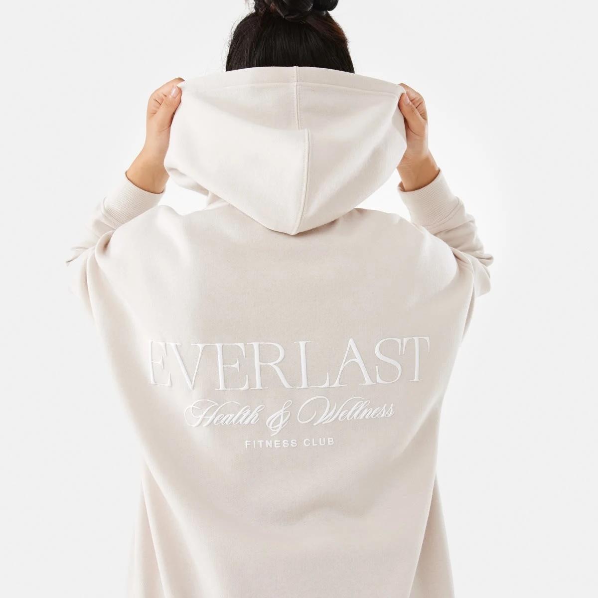 8 Everlast Womens Street Oversized Hoodie Cool Beige, 8 of 8