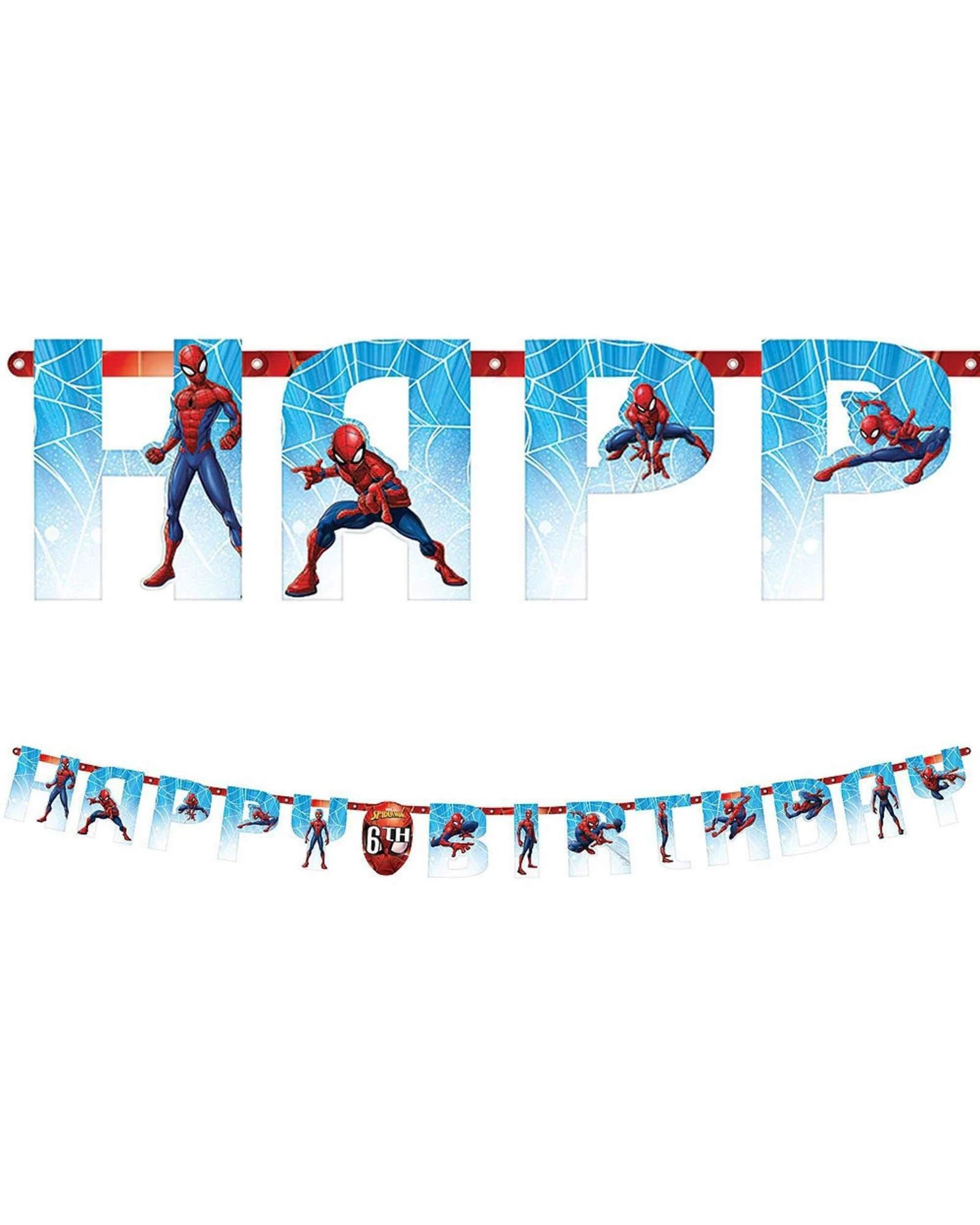 1 Marvel Spiderman Webbed Wonder Add An Age Banner Kit, 1 of 1