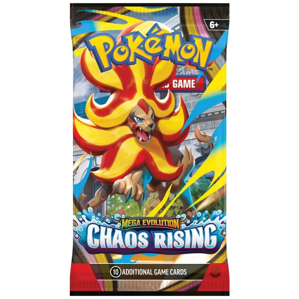4 Pokmon TCG Mega Evolutions 4 Chaos Rising Booster Pack, 4 of 6