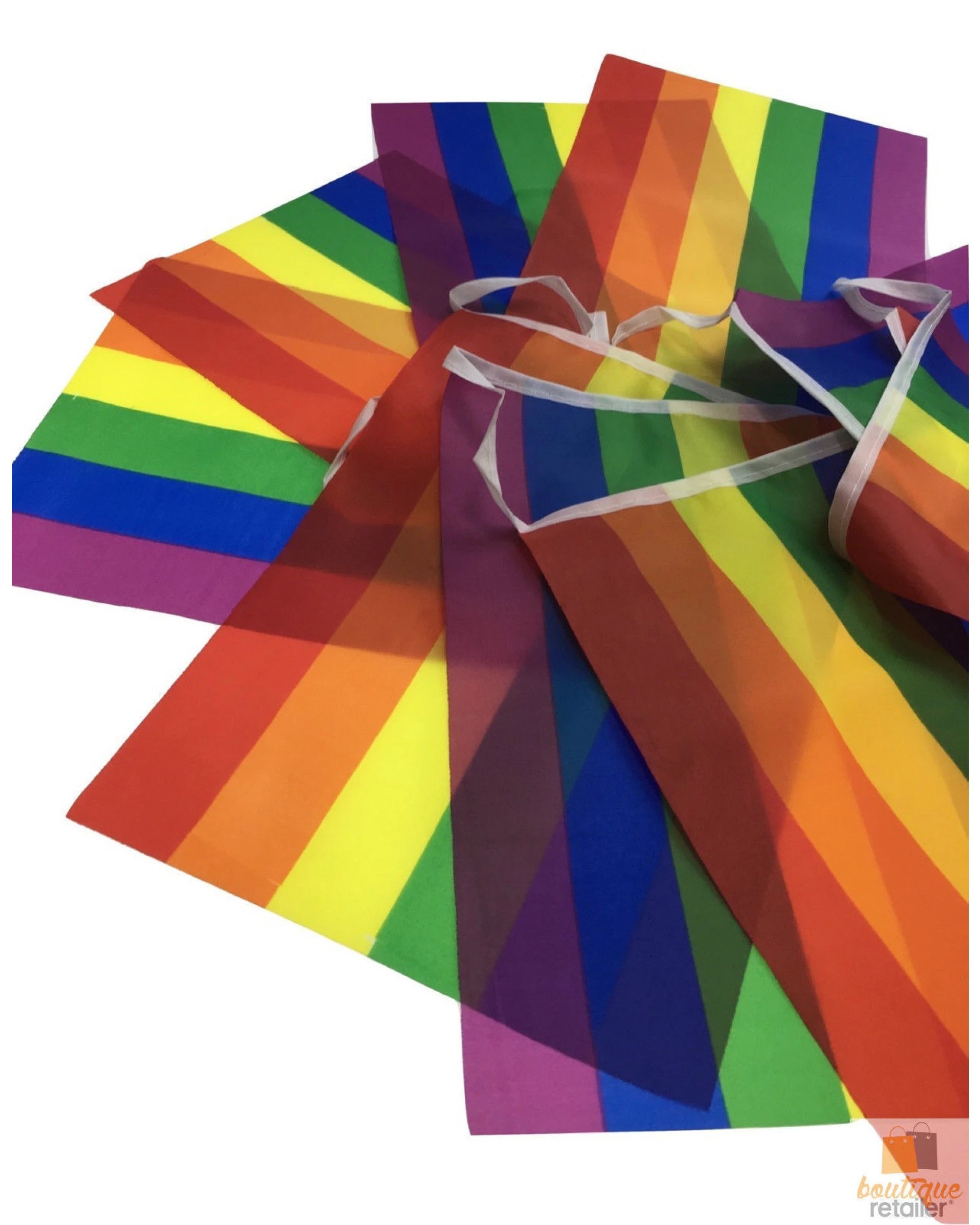 2 BR Costumes Rainbow Bunting Flag Party Banner for Celebrations and Events, 2 of 6
