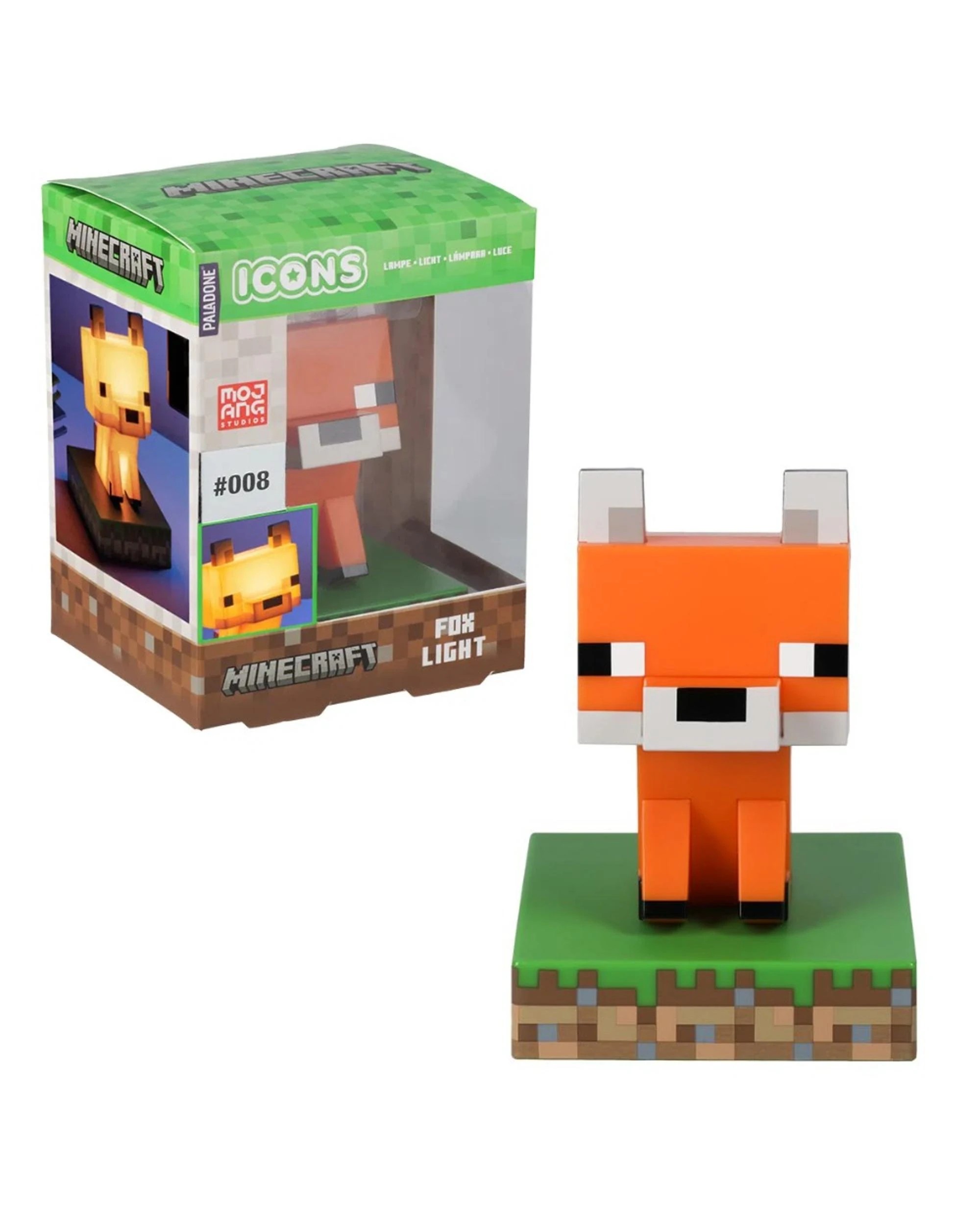 1 Paladone Icons Minecraft Fox Light, 1 of 4