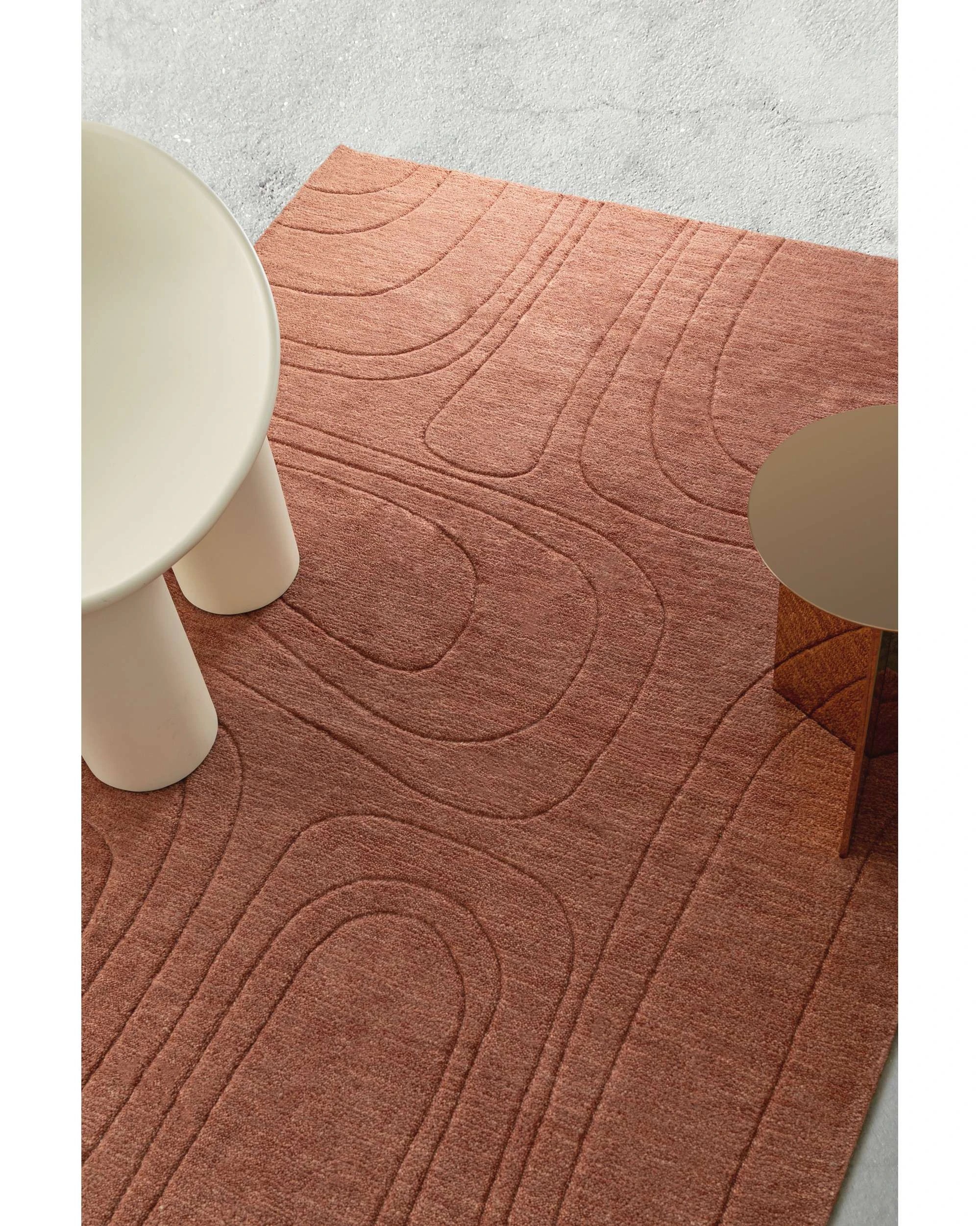 3 Loopsie Tiburtino Plush Wool Rug-330cm x 240cm - Orange, 3 of 7
