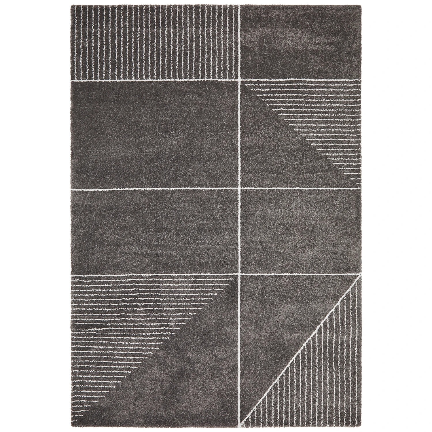 2 Common Ground Rugs Marquee 935 290x200cm - Large Power Loomed Floor Rug - Charcoal, 2 of 7