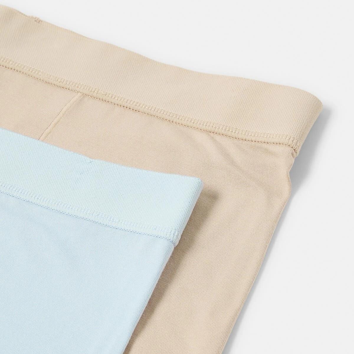 2 2 Pack Bamboo Longline Boyshorts HALOGEN BLUE, LIGHT FAWN, 2 of 7