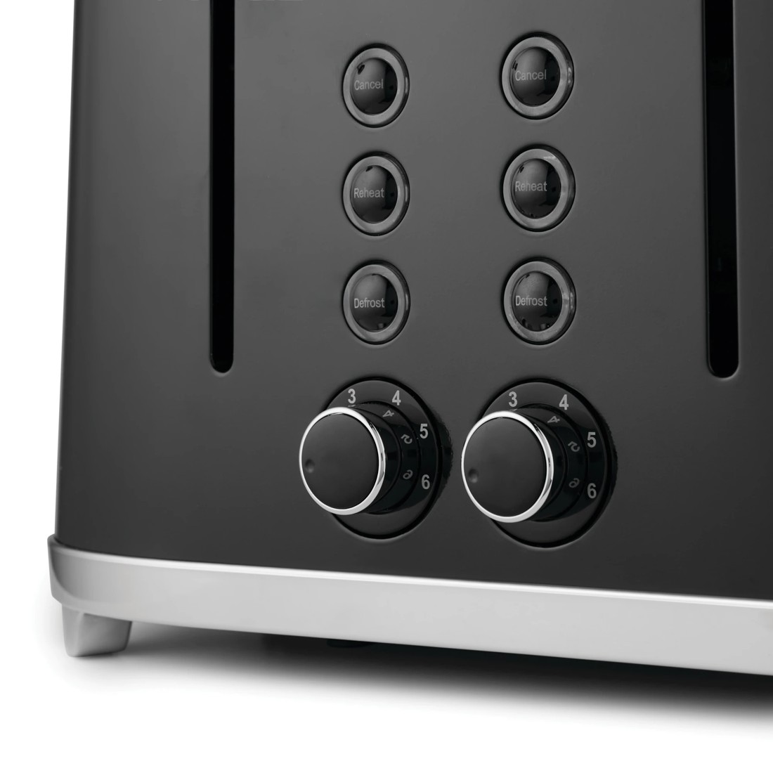 7 4 Slice Stainless Steel Toaster - Black, 7 of 8