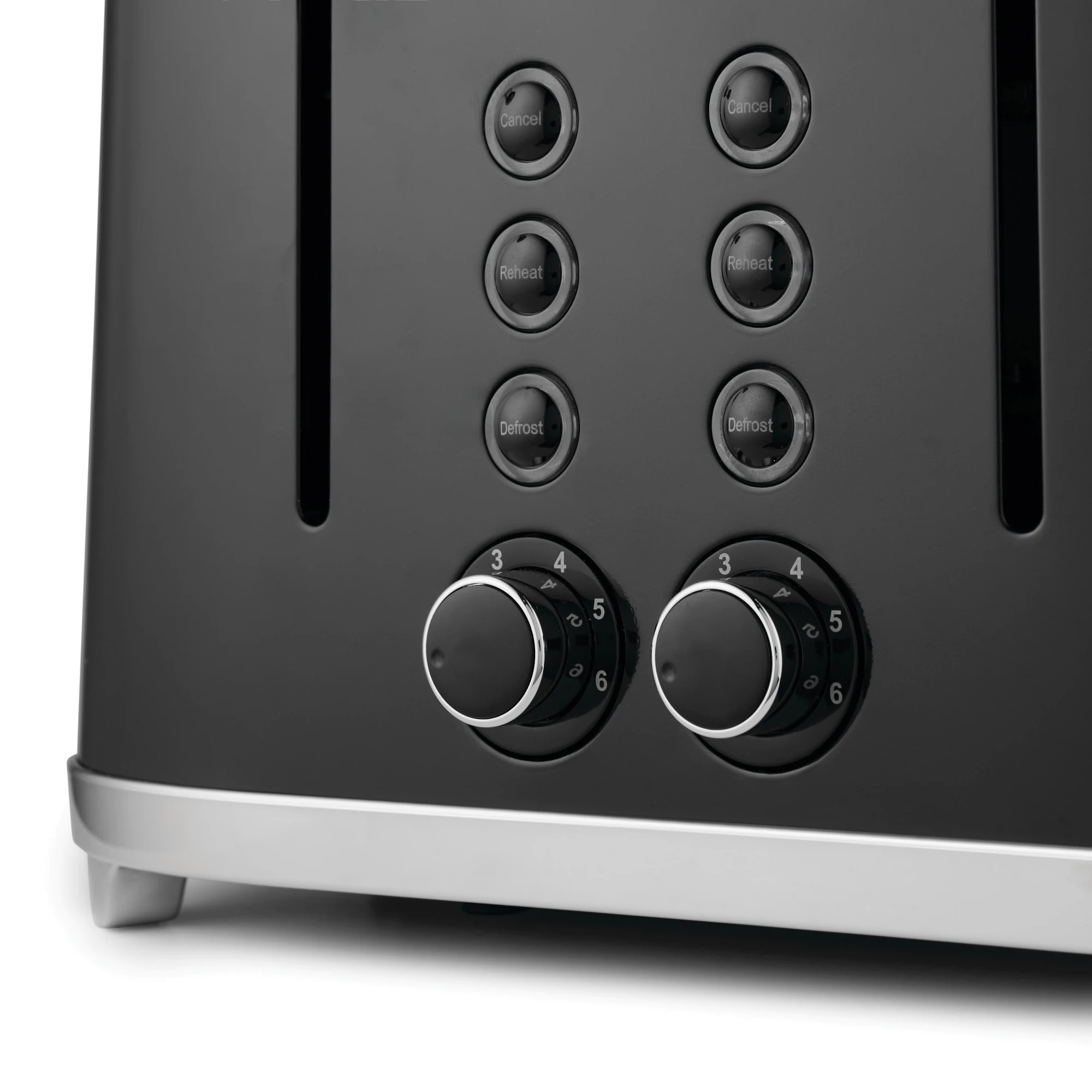 7 4 Slice Stainless Steel Toaster - Black, 7 of 8