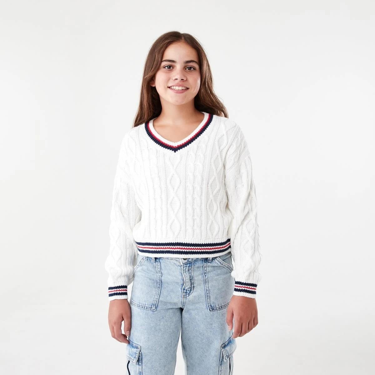 1 Cable Knit Jumper Snw White, 1 of 9