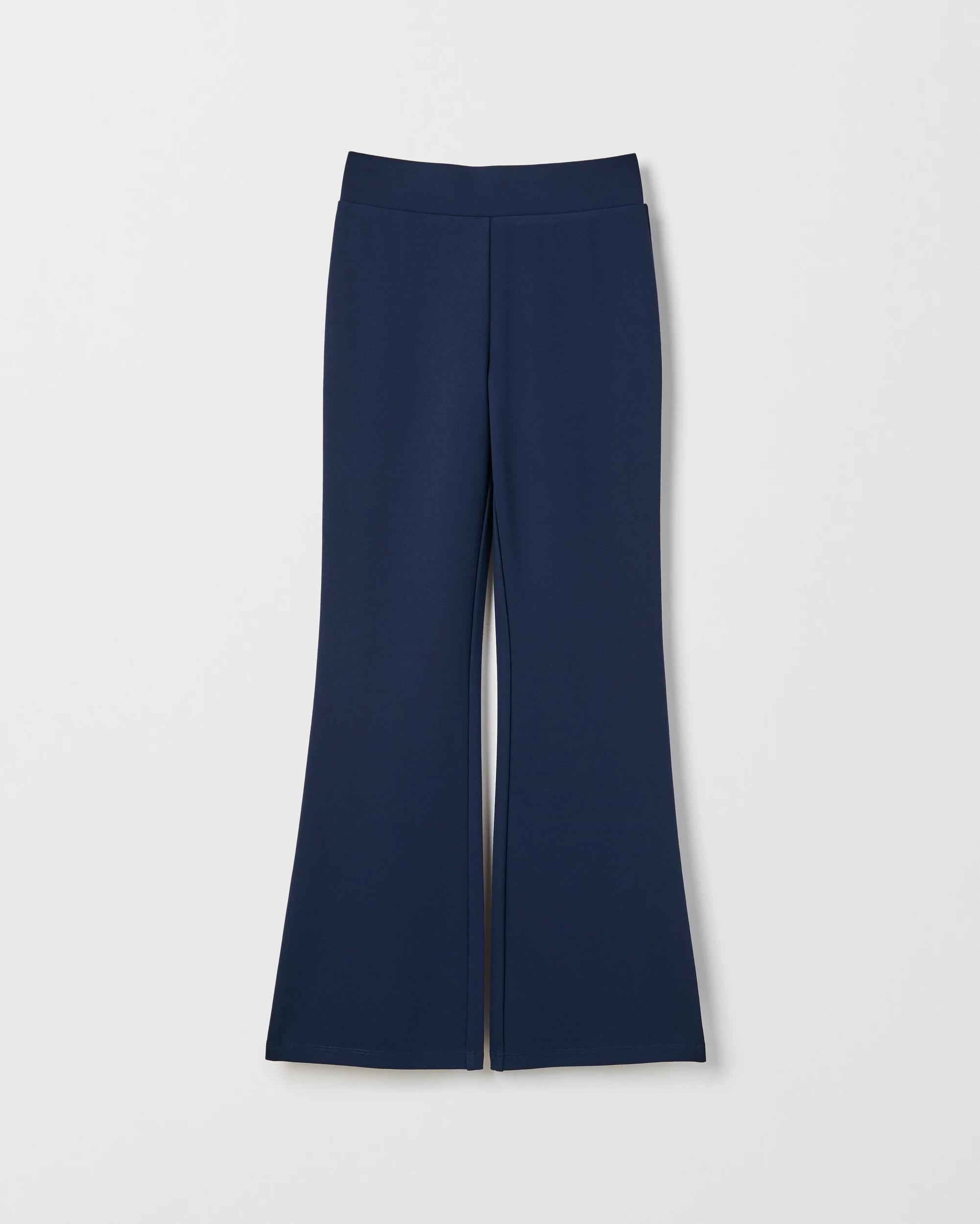 1 Target Kids Ponte Full Length Flare Leggings NAVY, 1 of 2