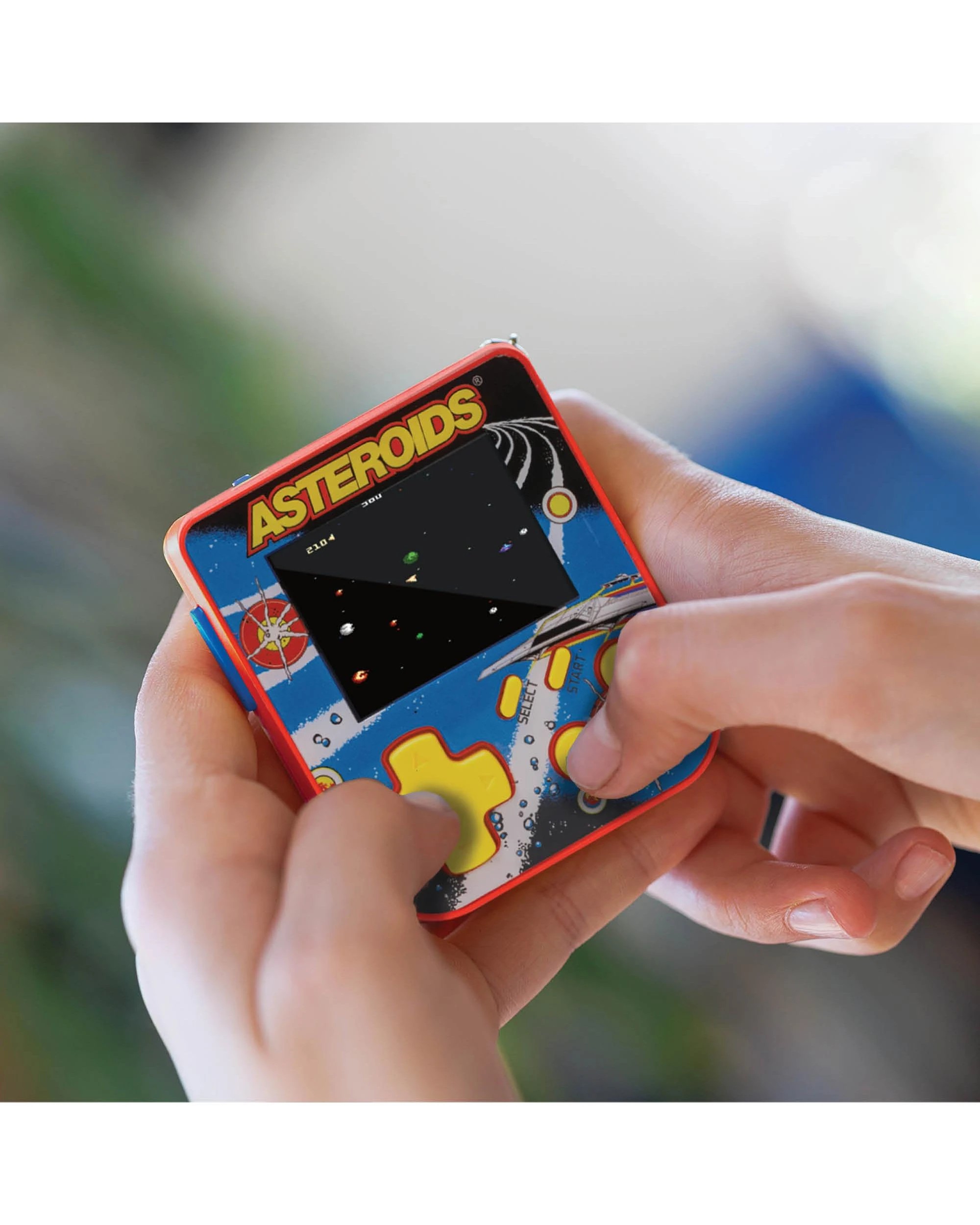 5 Super Micro Asteroids Gamer Keychain, 5 of 5