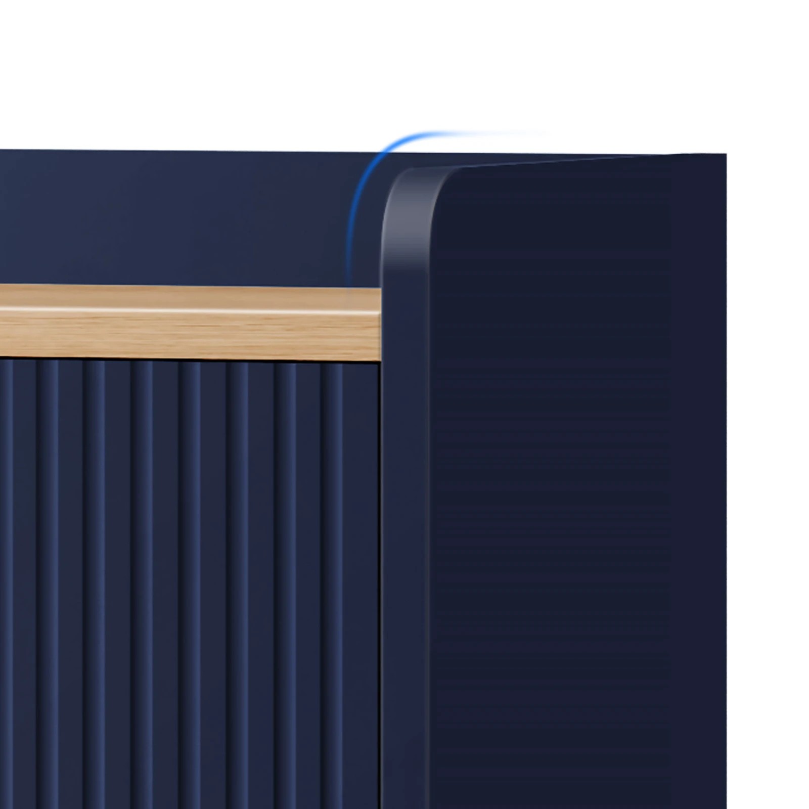 7 Alfordson Buffet Sideboard Cabinet Storage - Blue, 7 of 10