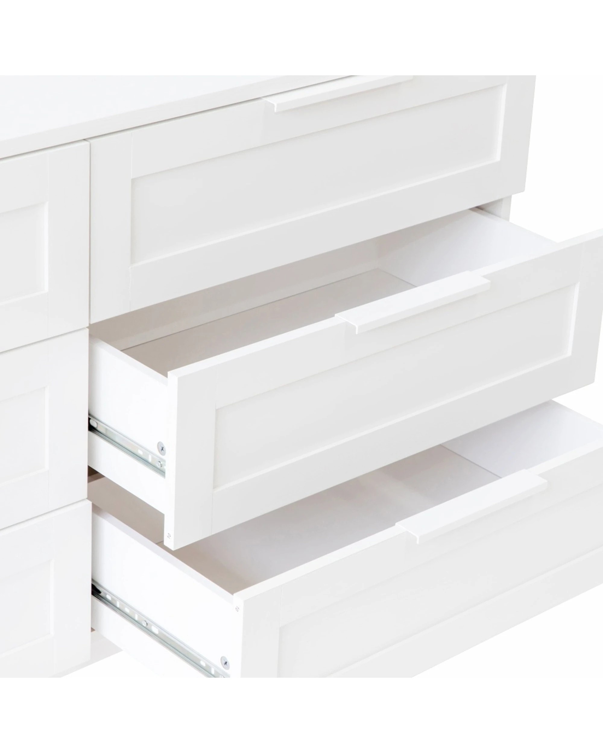 6 Alpine Bay Tenley 6 Drawer Chest 130cm - White, 6 of 9