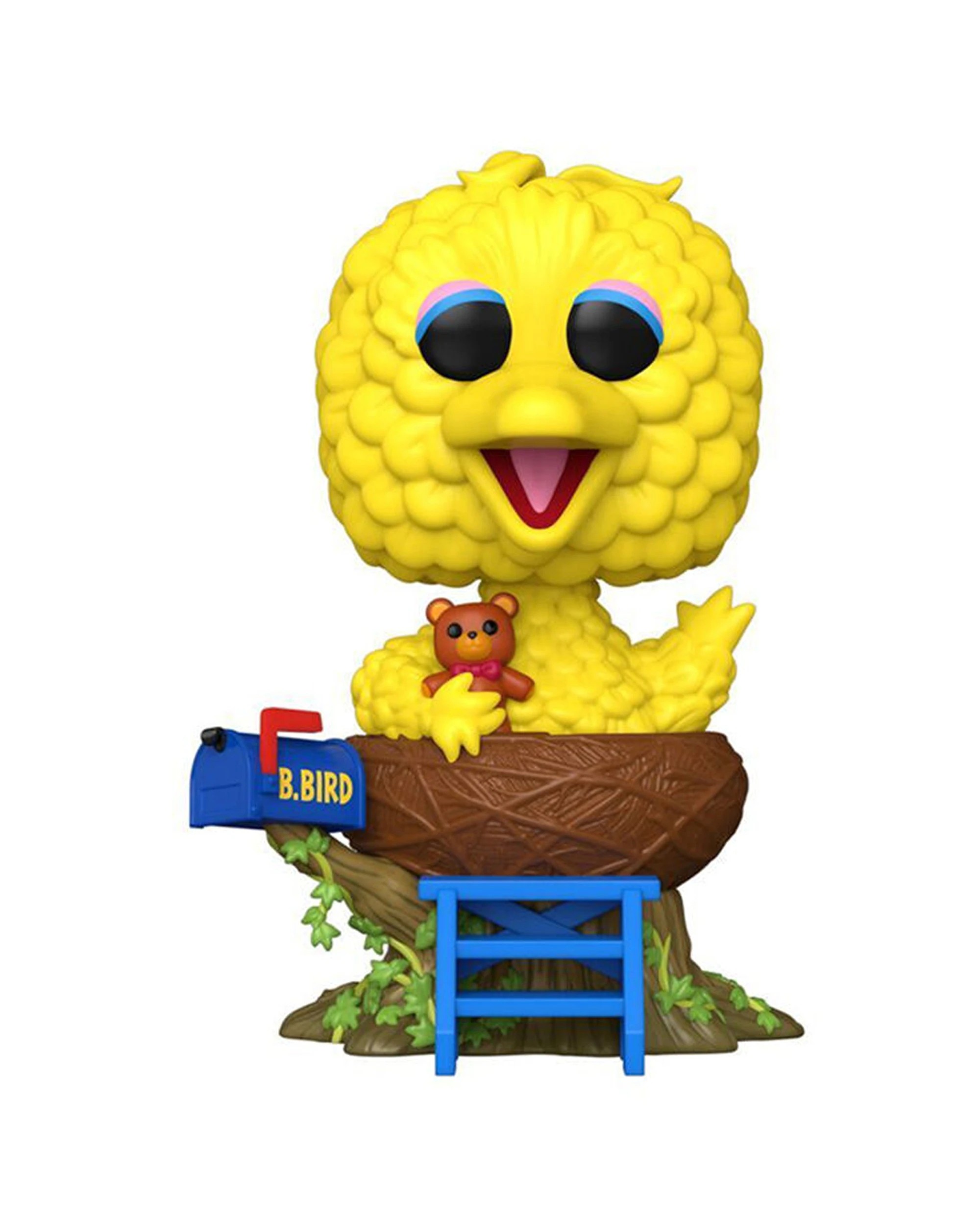 1 Sesame Street Funko Pop Big Bird Deluxe Action Figure 6.8 Inch Vinyl In Nest - Yellow, 1 of 4