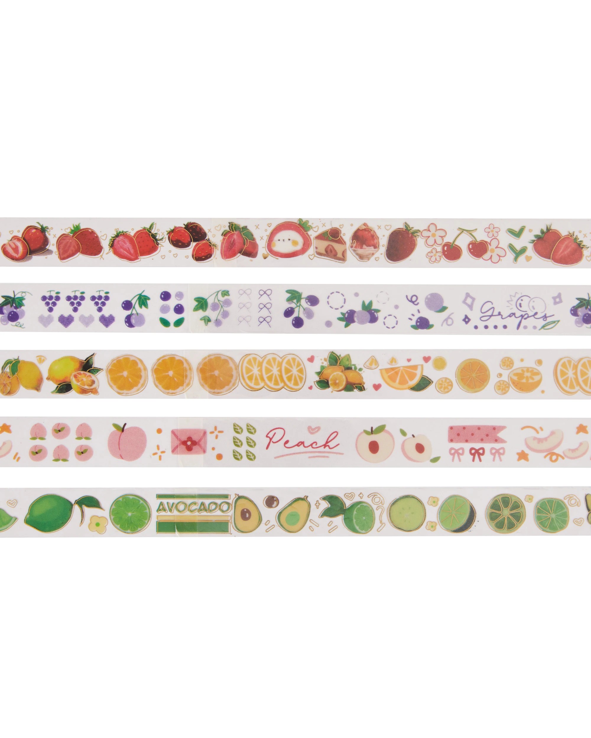 3 5 Pack Decorative Tapes - Fruit, 3 of 3