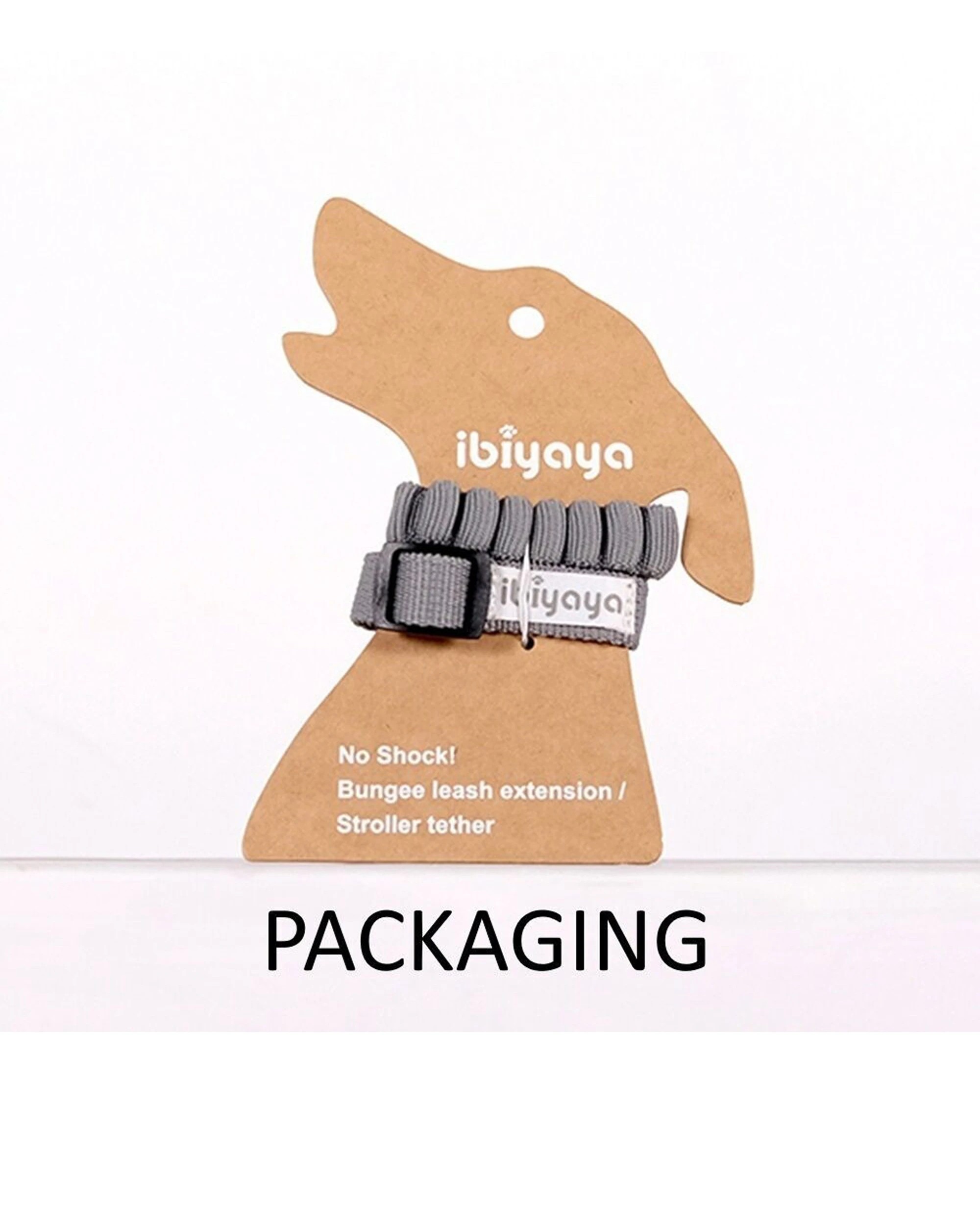 2 Ibiyaya No Shock Bungee Leash Extension And Stroller Tether Adjustable - Grey, 2 of 3